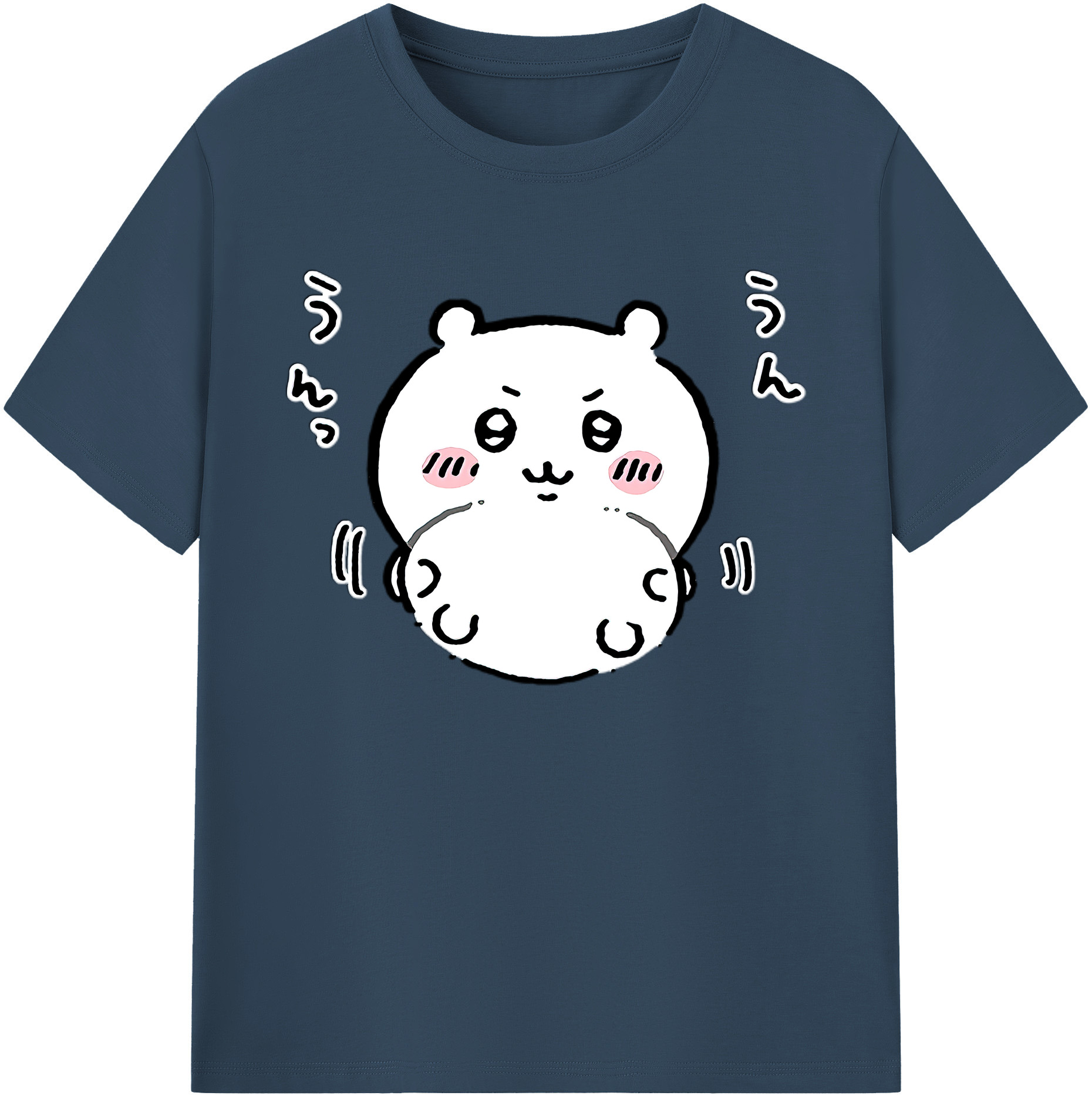 （画像用） ちいかわ ちいかわ Chii-kawa chiikawa 綿100％ メンズ半袖Tシャツ｜肌触りやわらか＆通気性