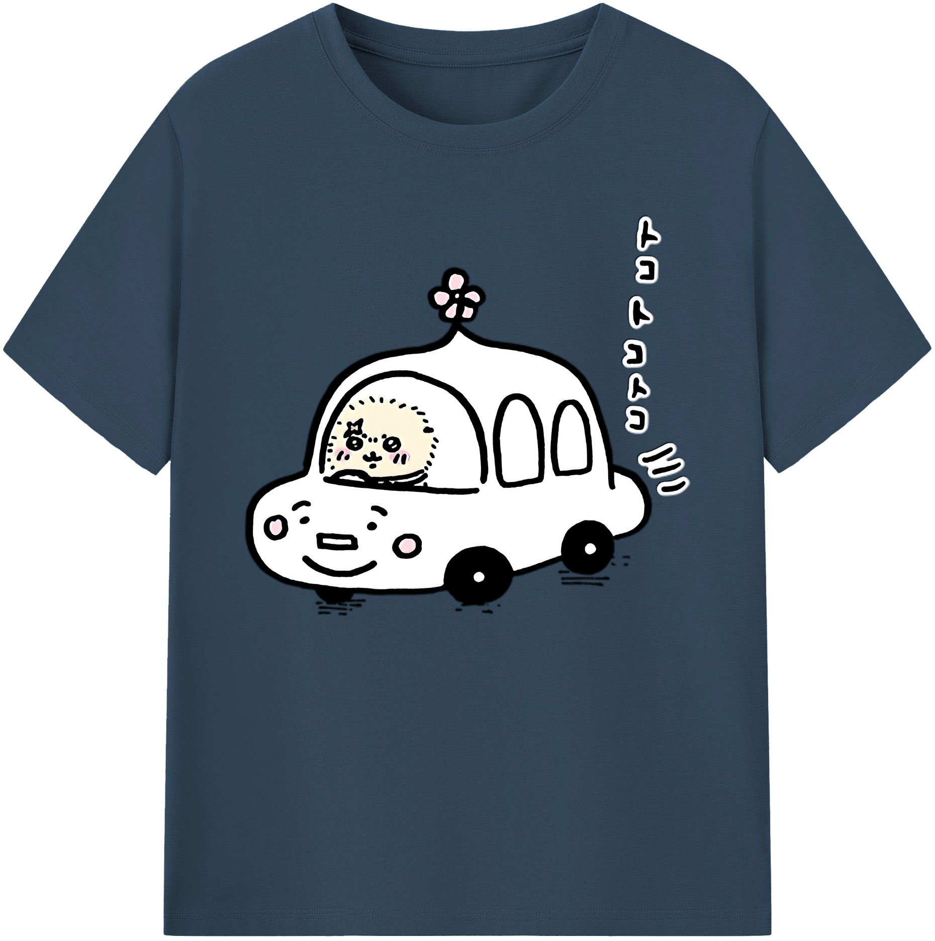 （画像用） ちいかわ ラッコ Chii-kawa Sea otter 綿100％ メンズ半袖Tシャツ｜肌触りやわらか＆通気性