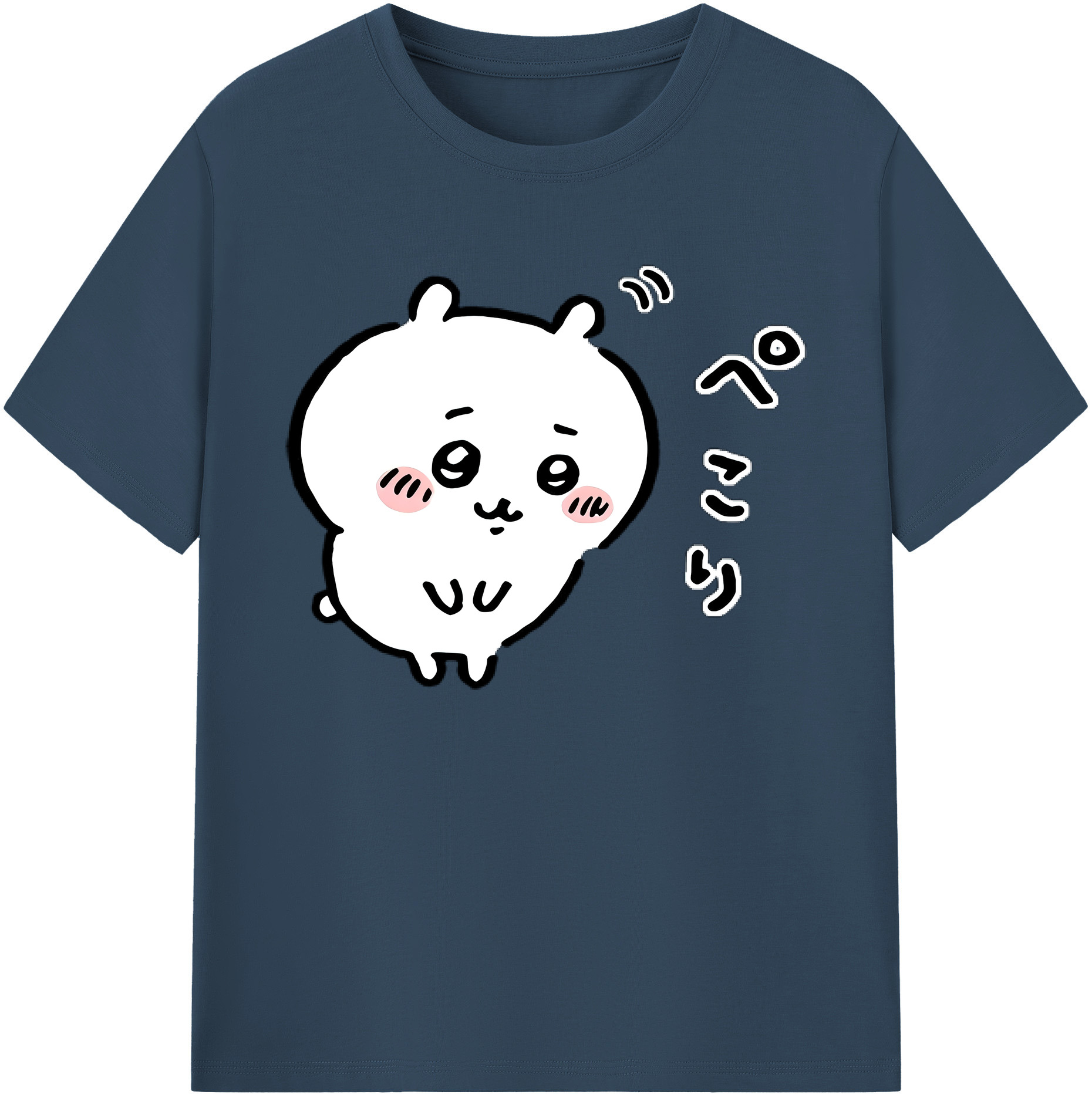 （画像用） ちいかわ ちいかわ Chii-kawa chiikawa 綿100％ メンズ半袖Tシャツ｜肌触りやわらか＆通気性
