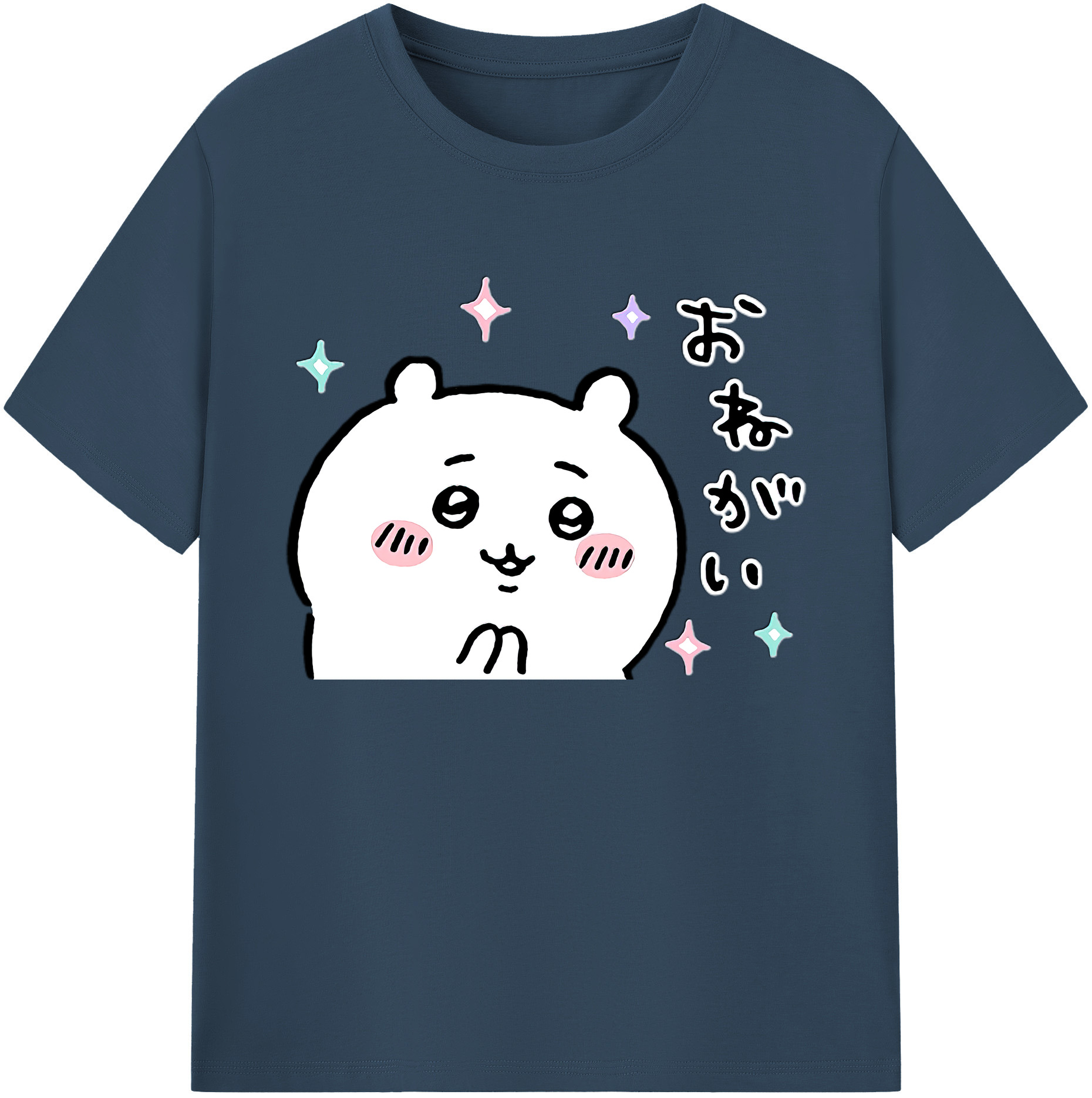 （画像用） ちいかわ ちいかわ Chii-kawa chiikawa 綿100％ メンズ半袖Tシャツ｜肌触りやわらか＆通気性