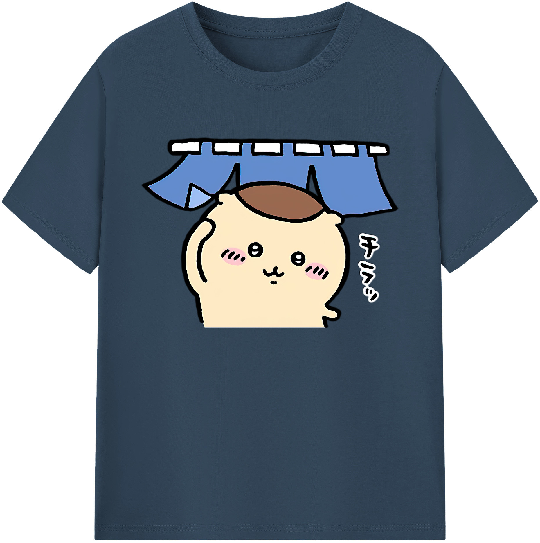 （画像用） ちいかわ くりまんじゅう Chii-kawa kuri manjū 綿100％ メンズ半袖Tシャツ｜肌触りやわらか＆通気性