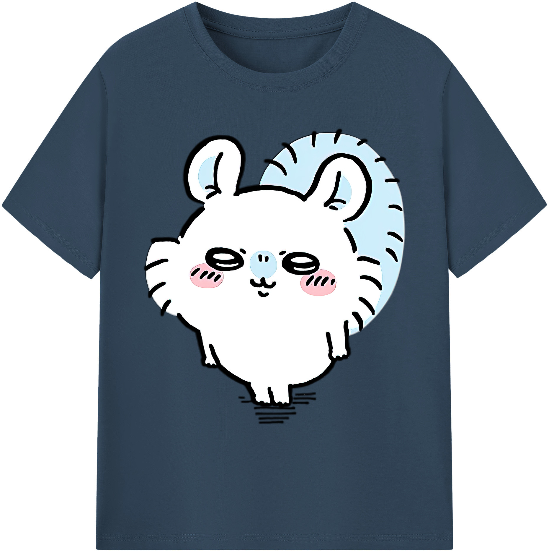 （画像用） ちいかわ モモンガ Chii-kawa Momonga 綿100％ メンズ半袖Tシャツ｜肌触りやわらか＆通気性