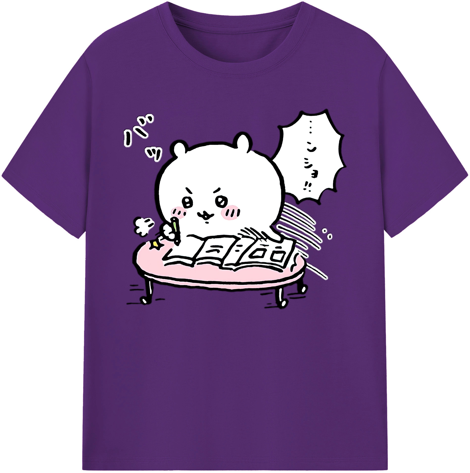 （画像用） ちいかわ ちいかわ Chii-kawa chiikawa 綿100％ メンズ半袖Tシャツ｜肌触りやわらか＆通気性