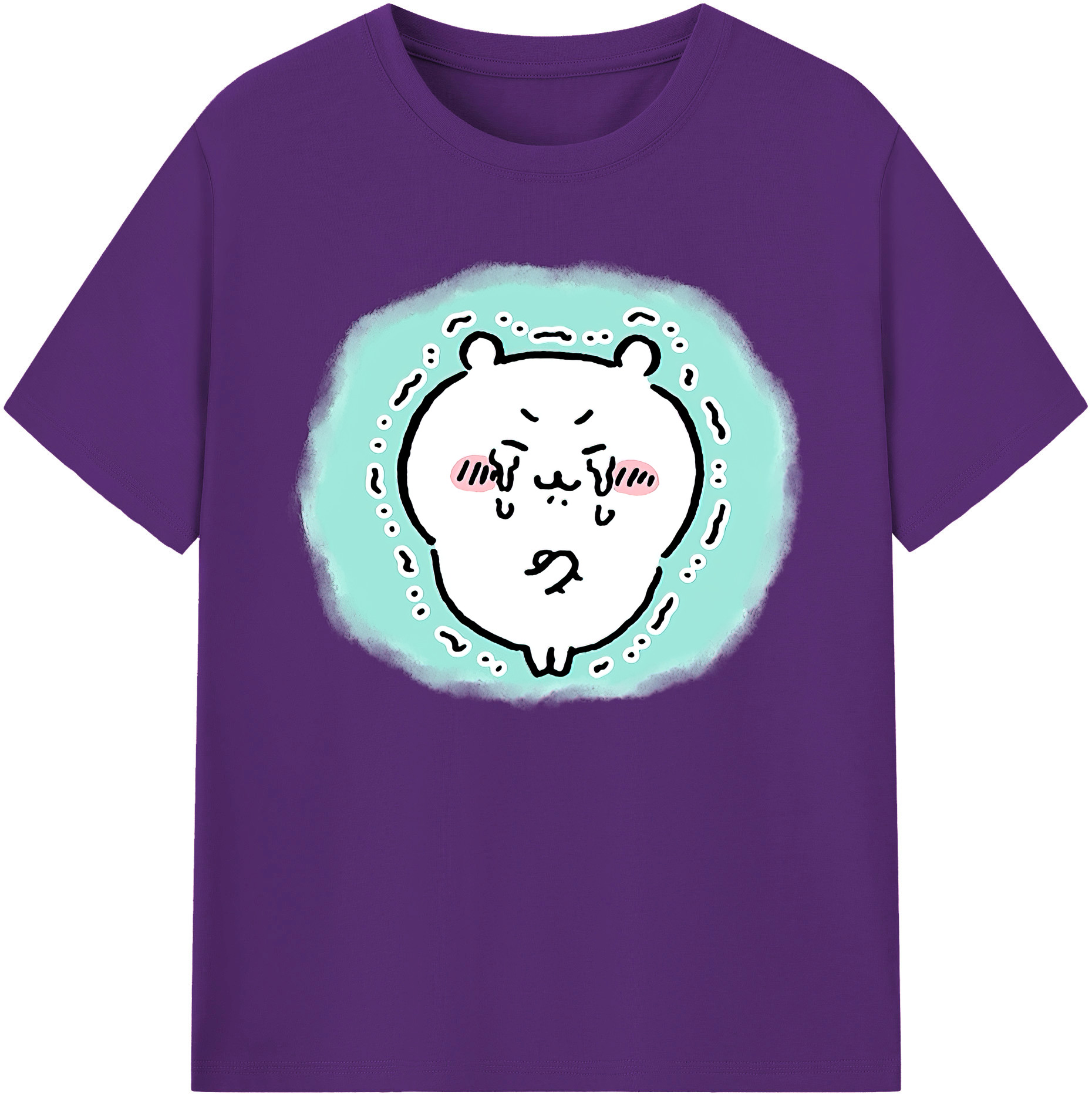 （画像用） ちいかわ ちいかわ Chii-kawa chiikawa 綿100％ メンズ半袖Tシャツ｜肌触りやわらか＆通気性