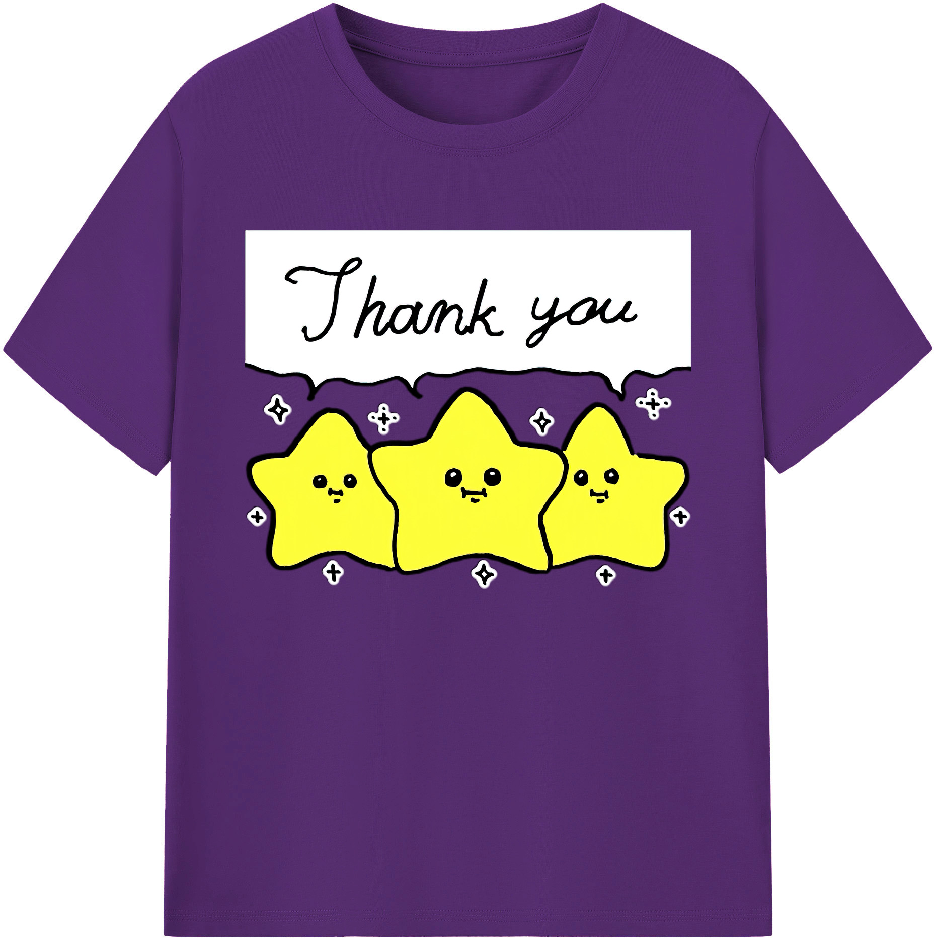（画像用） ちいかわ 流れ星 Chii-kawa Shooting star 綿100％ メンズ半袖Tシャツ｜肌触りやわらか＆通気性