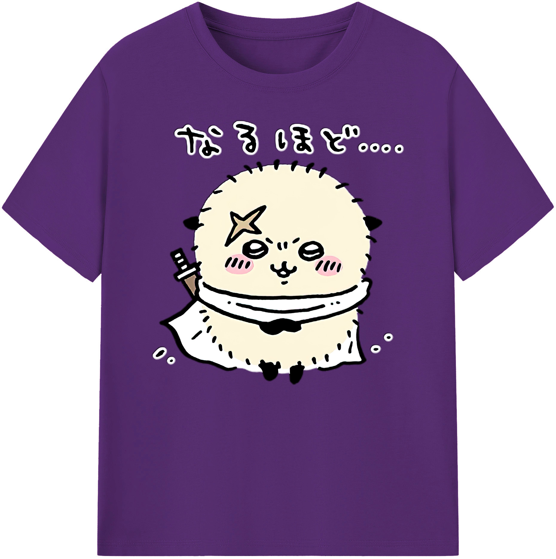 （画像用） ちいかわ ラッコ Chii-kawa Sea otter 綿100％ メンズ半袖Tシャツ｜肌触りやわらか＆通気性