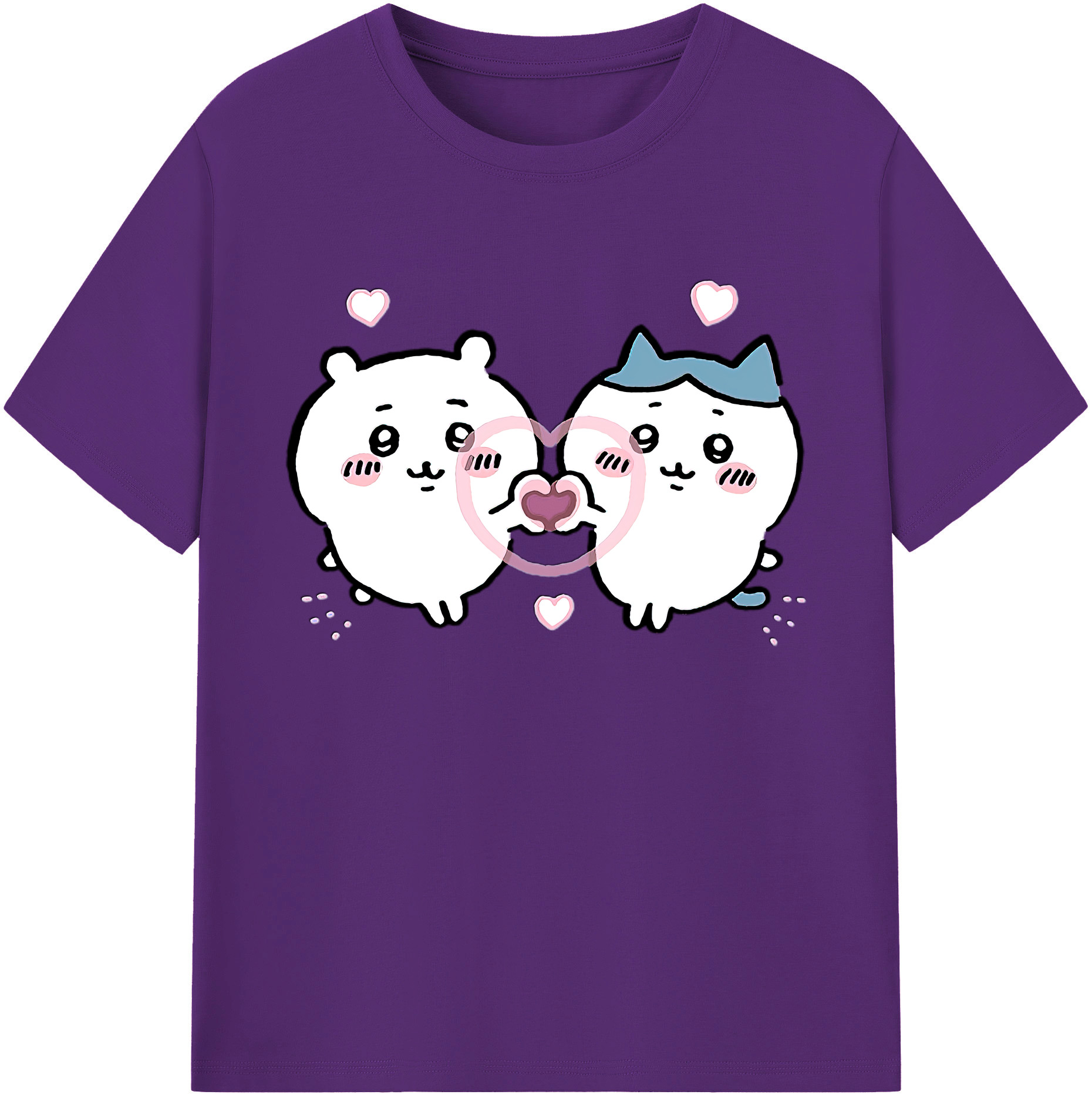 （画像用） ちいかわ ちいかわ Chii-kawa chiikawa 綿100％ メンズ半袖Tシャツ｜肌触りやわらか＆通気性