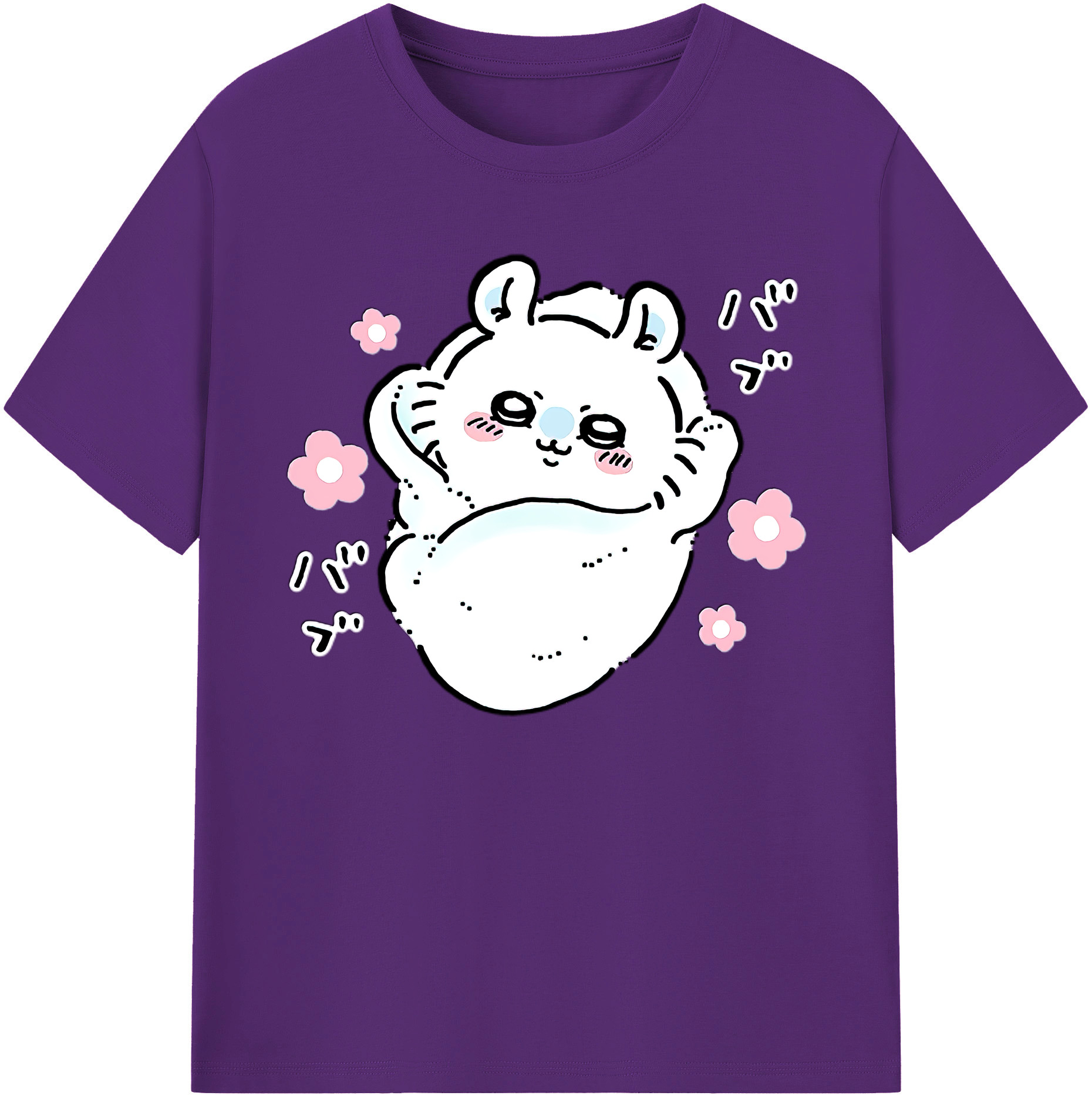 （画像用） ちいかわ モモンガ Chii-kawa Momonga 綿100％ メンズ半袖Tシャツ｜肌触りやわらか＆通気性