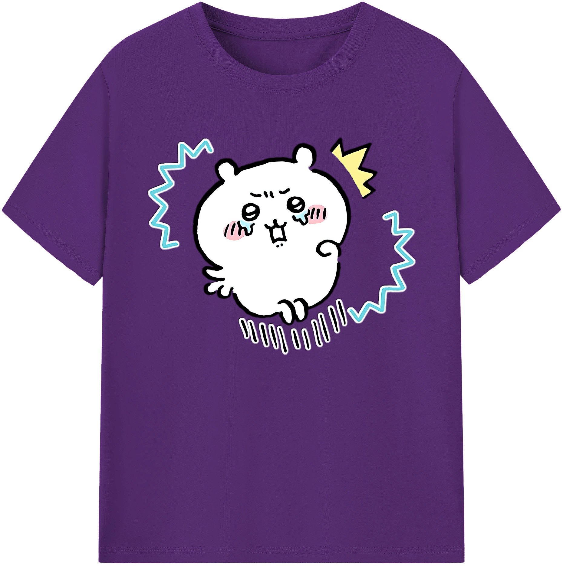（画像用） ちいかわ ちいかわ Chii-kawa chiikawa 綿100％ メンズ半袖Tシャツ｜肌触りやわらか＆通気性
