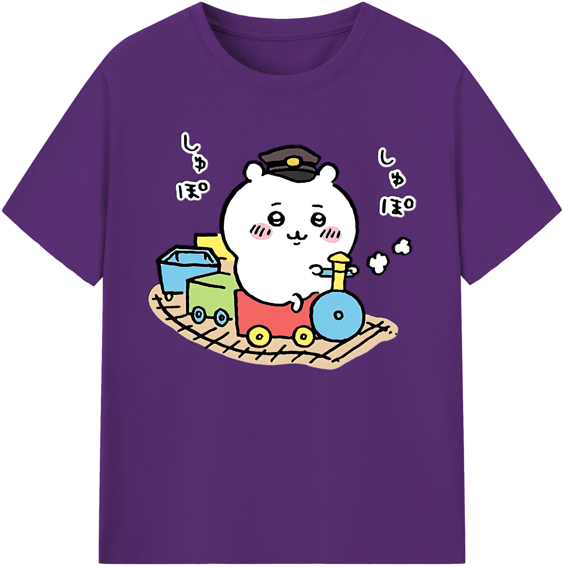 （画像用） ちいかわ ちいかわ Chii-kawa chiikawa 綿100％ メンズ半袖Tシャツ｜肌触りやわらか＆通気性