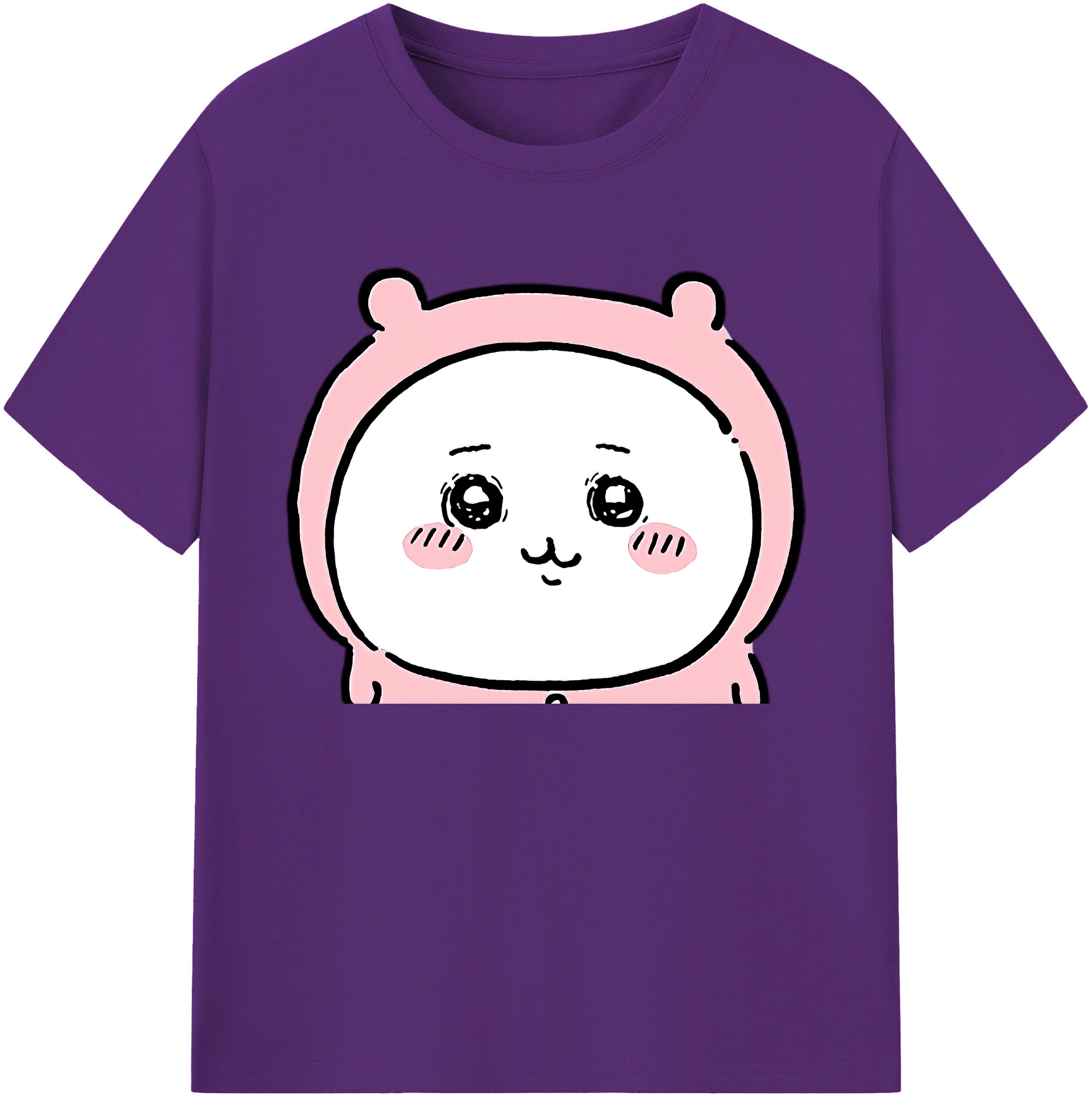 （画像用） ちいかわ ちいかわ Chii-kawa chiikawa 綿100％ メンズ半袖Tシャツ｜肌触りやわらか＆通気性