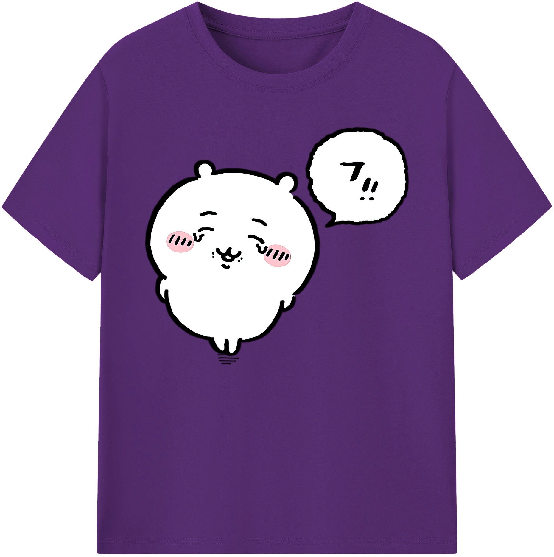 （画像用） ちいかわ ちいかわ Chii-kawa chiikawa 綿100％ メンズ半袖Tシャツ｜肌触りやわらか＆通気性