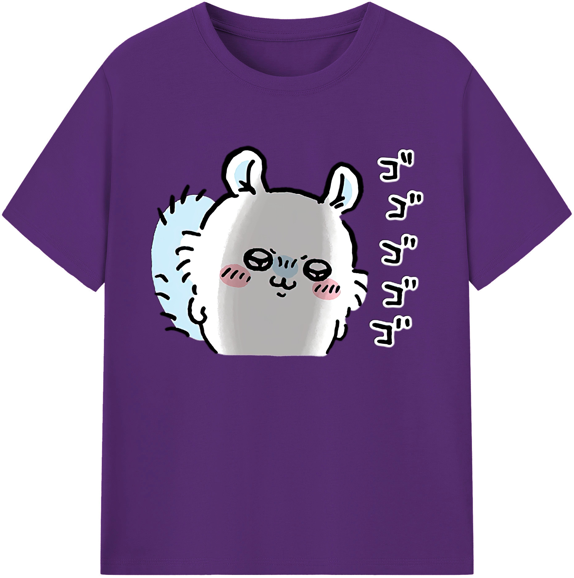 （画像用） ちいかわ モモンガ Chii-kawa Momonga 綿100％ メンズ半袖Tシャツ｜肌触りやわらか＆通気性