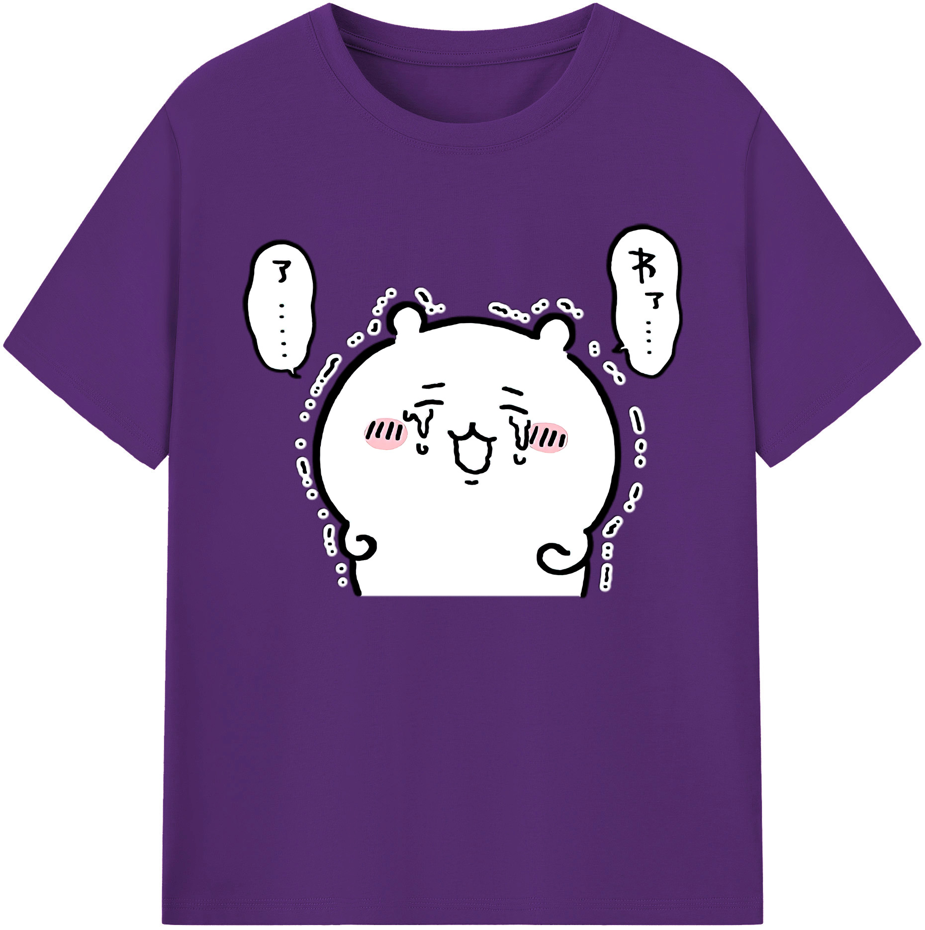 （画像用） ちいかわ ちいかわ Chii-kawa chiikawa 綿100％ メンズ半袖Tシャツ｜肌触りやわらか＆通気性