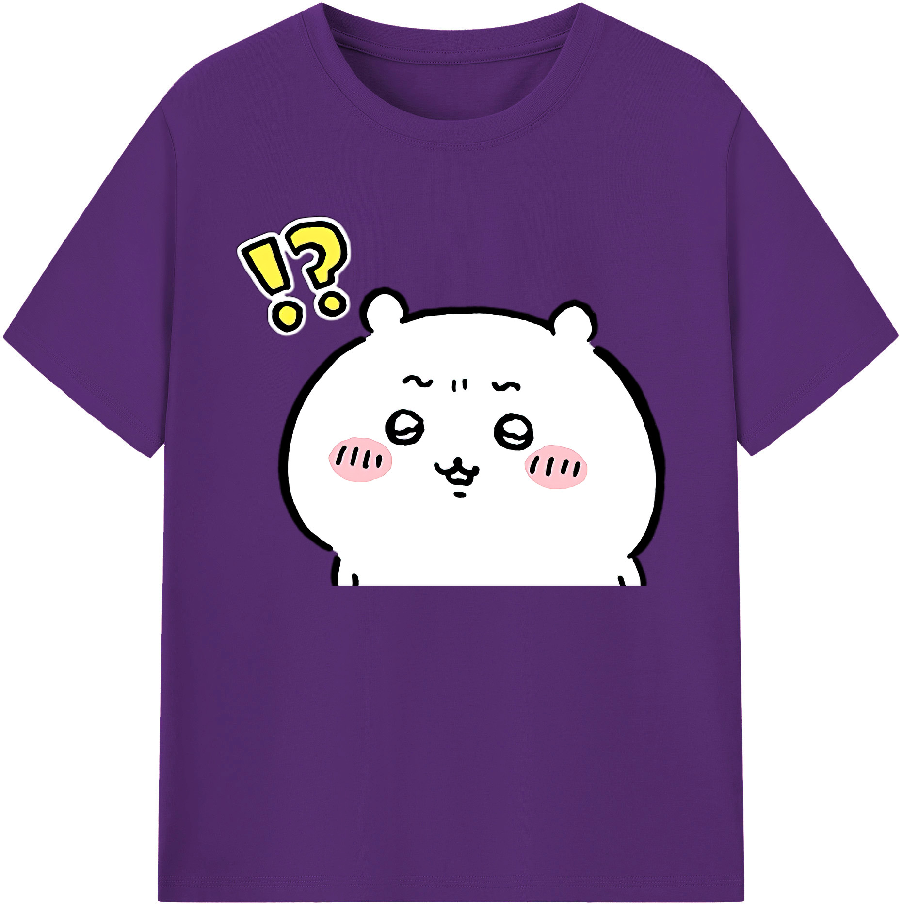 （画像用） ちいかわ ちいかわ Chii-kawa chiikawa 綿100％ メンズ半袖Tシャツ｜肌触りやわらか＆通気性