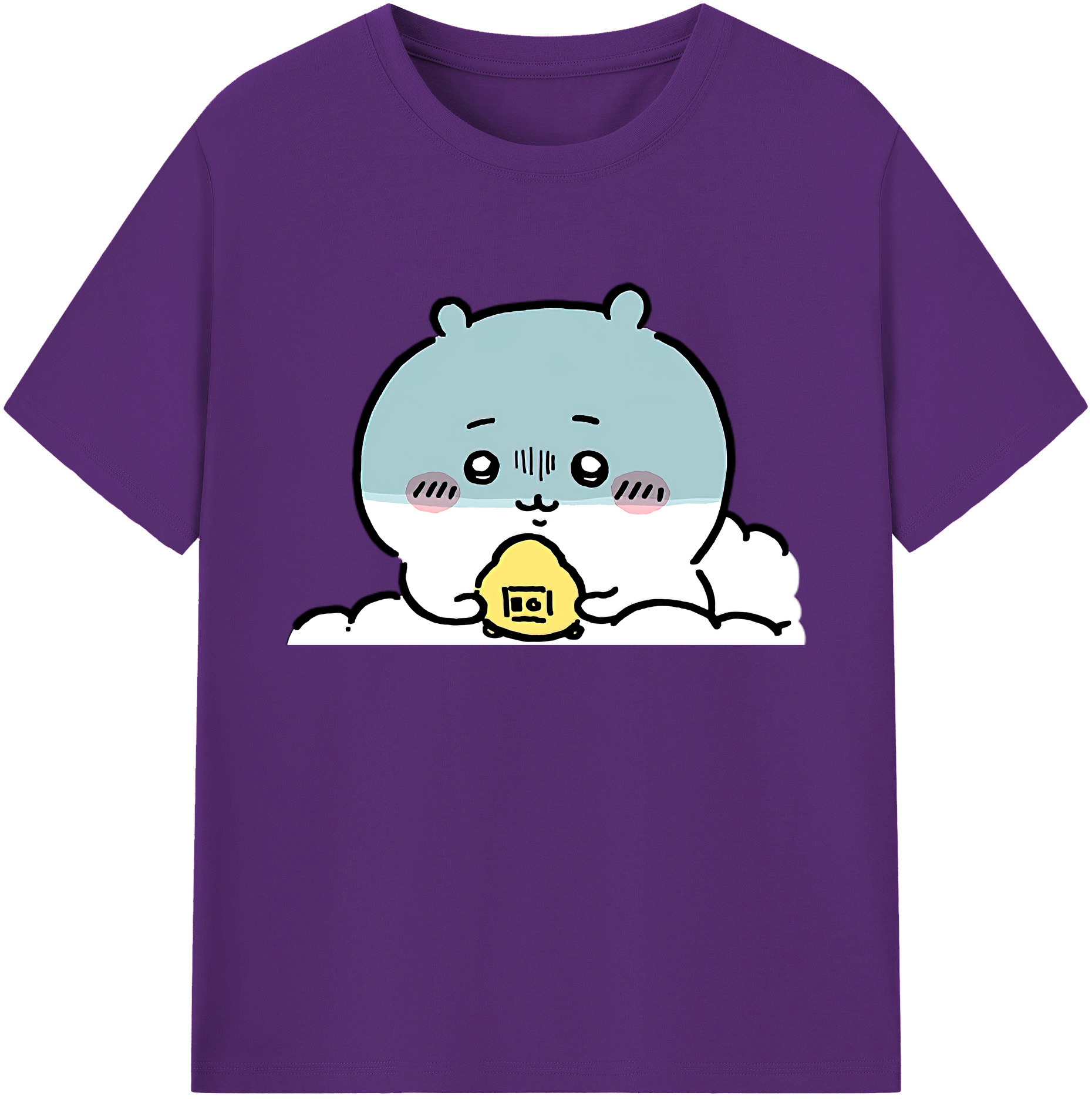 （画像用） ちいかわ ちいかわ Chii-kawa chiikawa 綿100％ メンズ半袖Tシャツ｜肌触りやわらか＆通気性