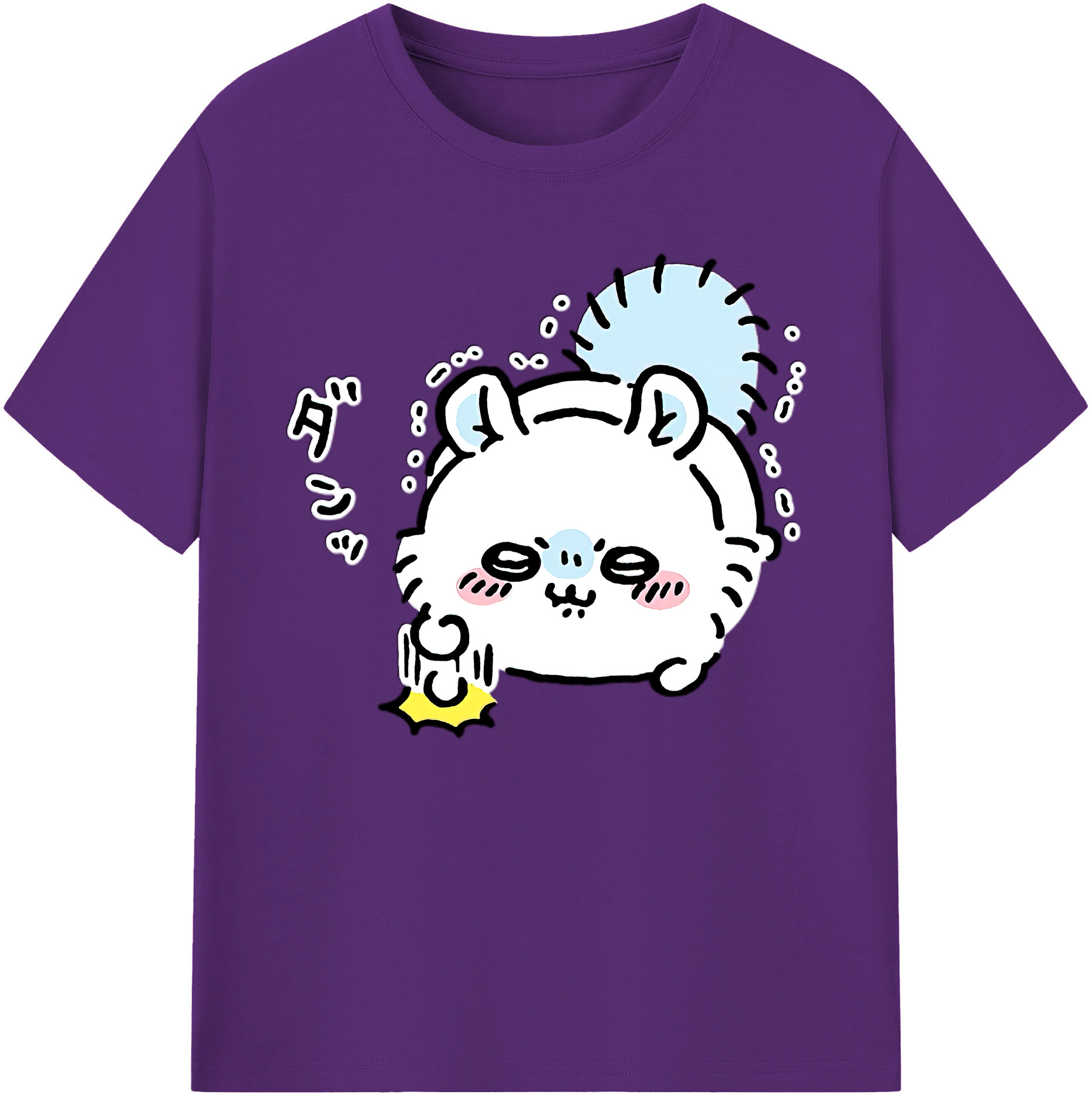 （画像用） ちいかわ モモンガ Chii-kawa Momonga 綿100％ メンズ半袖Tシャツ｜肌触りやわらか＆通気性