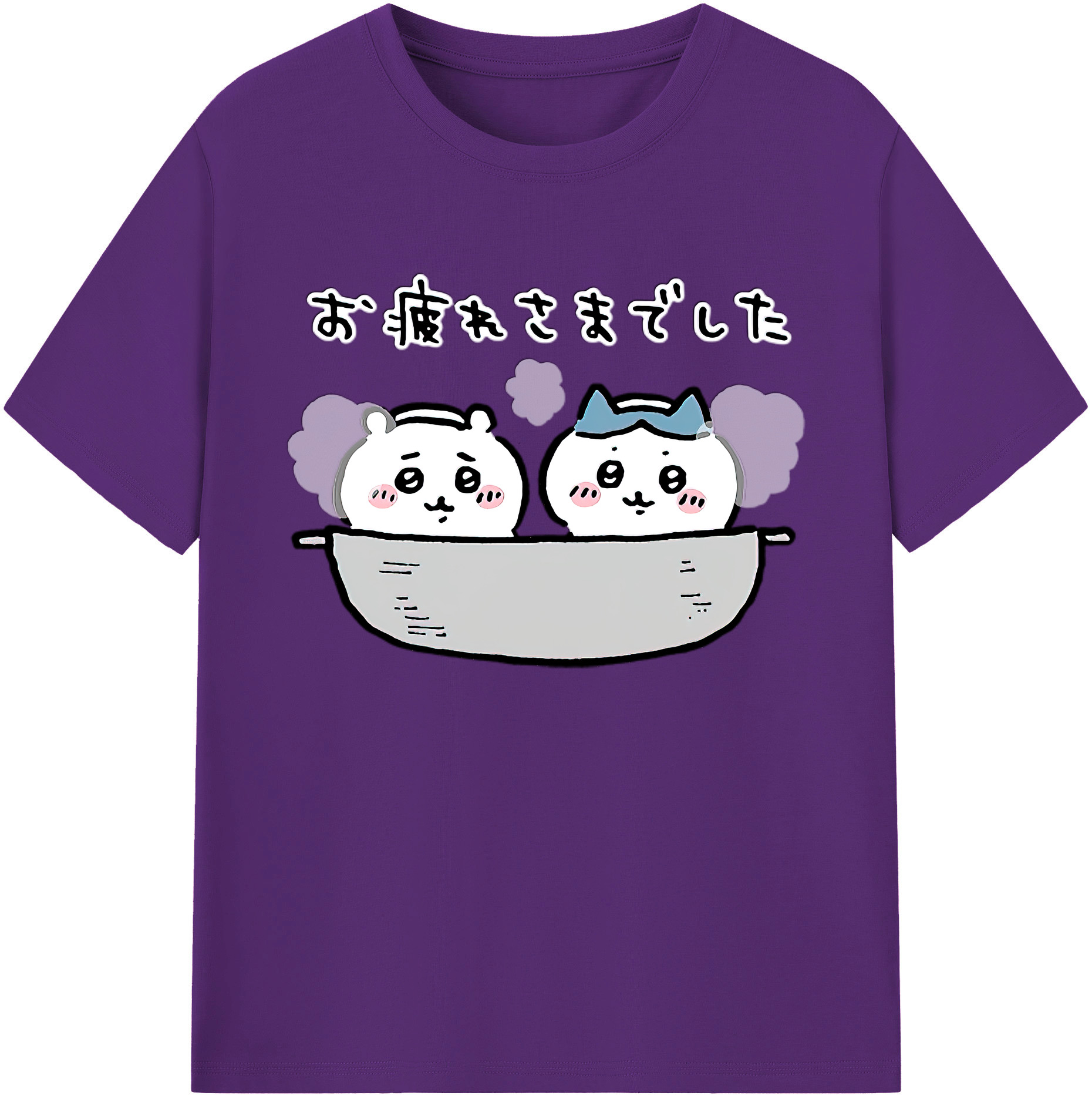 （画像用） ちいかわ ハチワレ Chii-kawa hachiware 綿100％ メンズ半袖Tシャツ｜肌触りやわらか＆通気性