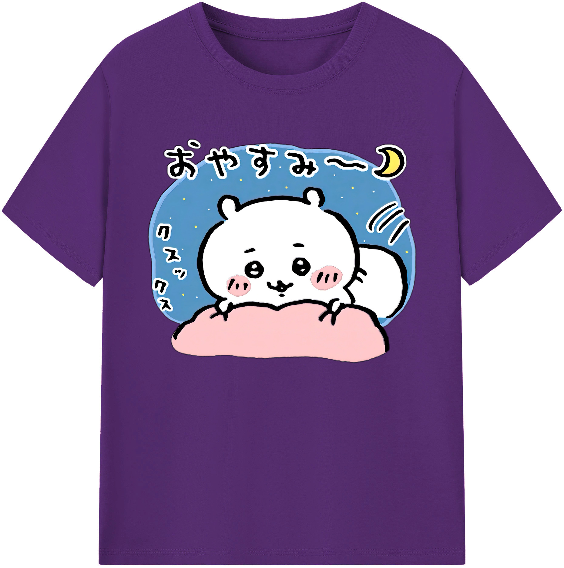 （画像用） ちいかわ ちいかわ Chii-kawa chiikawa 綿100％ メンズ半袖Tシャツ｜肌触りやわらか＆通気性