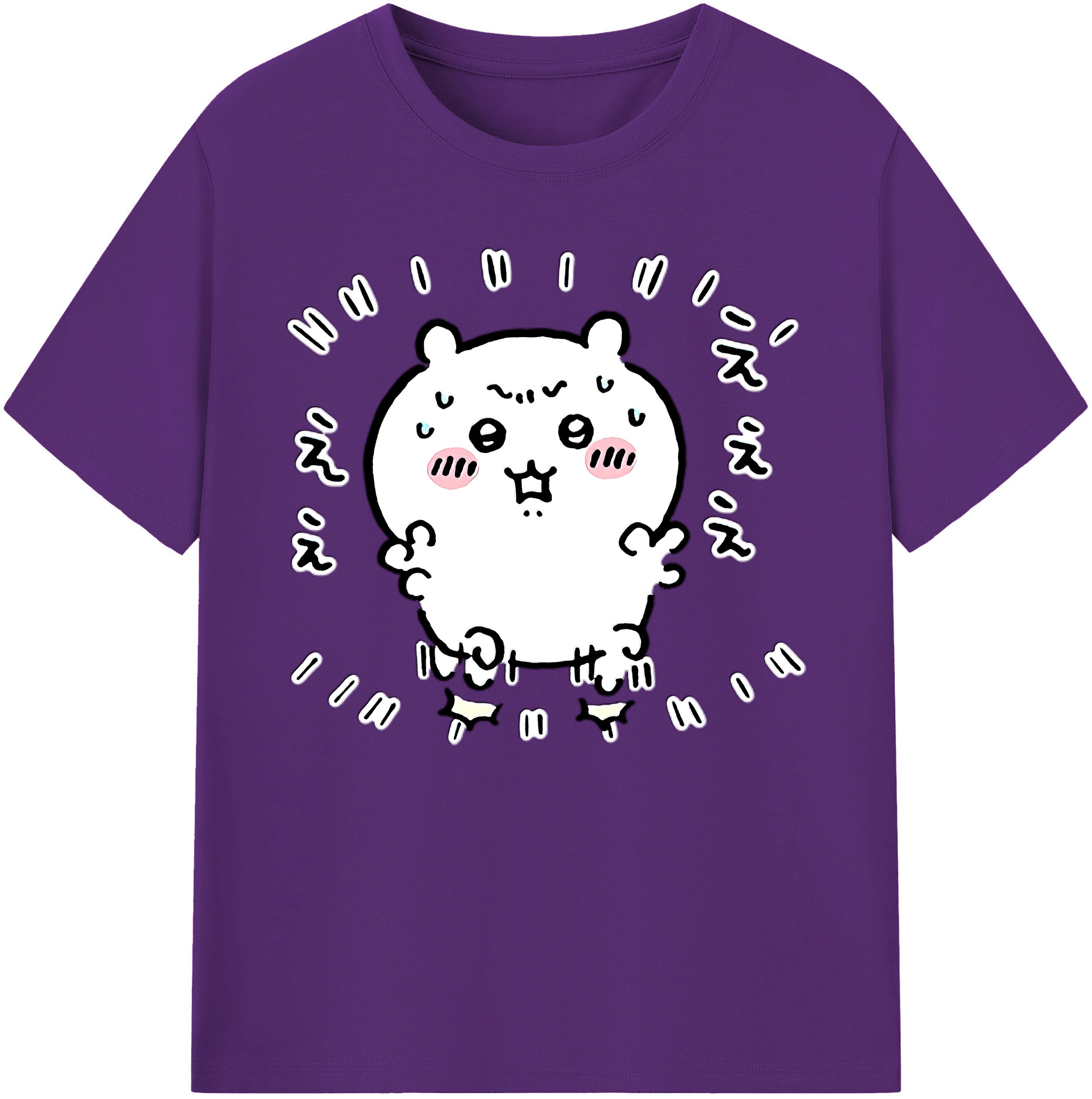 （画像用） ちいかわ ちいかわ Chii-kawa chiikawa 綿100％ メンズ半袖Tシャツ｜肌触りやわらか＆通気性