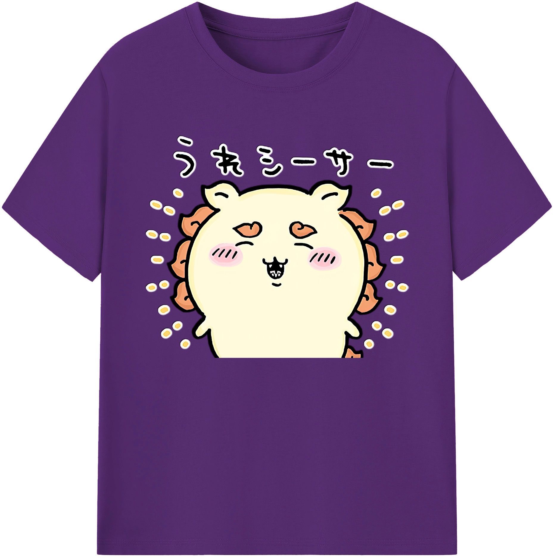 （画像用） ちいかわ シーサー Chii-kawa Shisa 綿100％ メンズ半袖Tシャツ｜肌触りやわらか＆通気性
