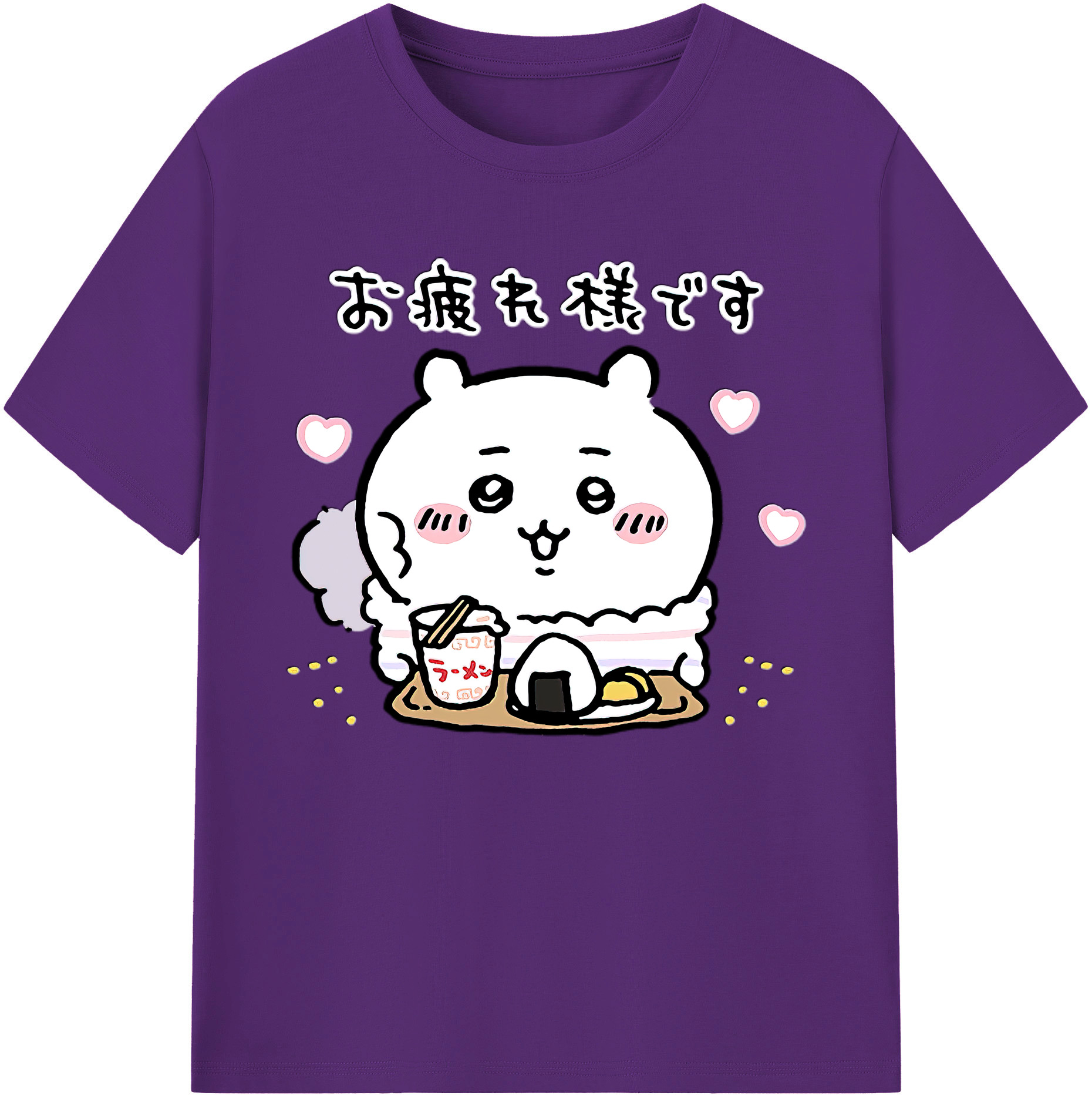 （画像用） ちいかわ ちいかわ Chii-kawa chiikawa 綿100％ メンズ半袖Tシャツ｜肌触りやわらか＆通気性