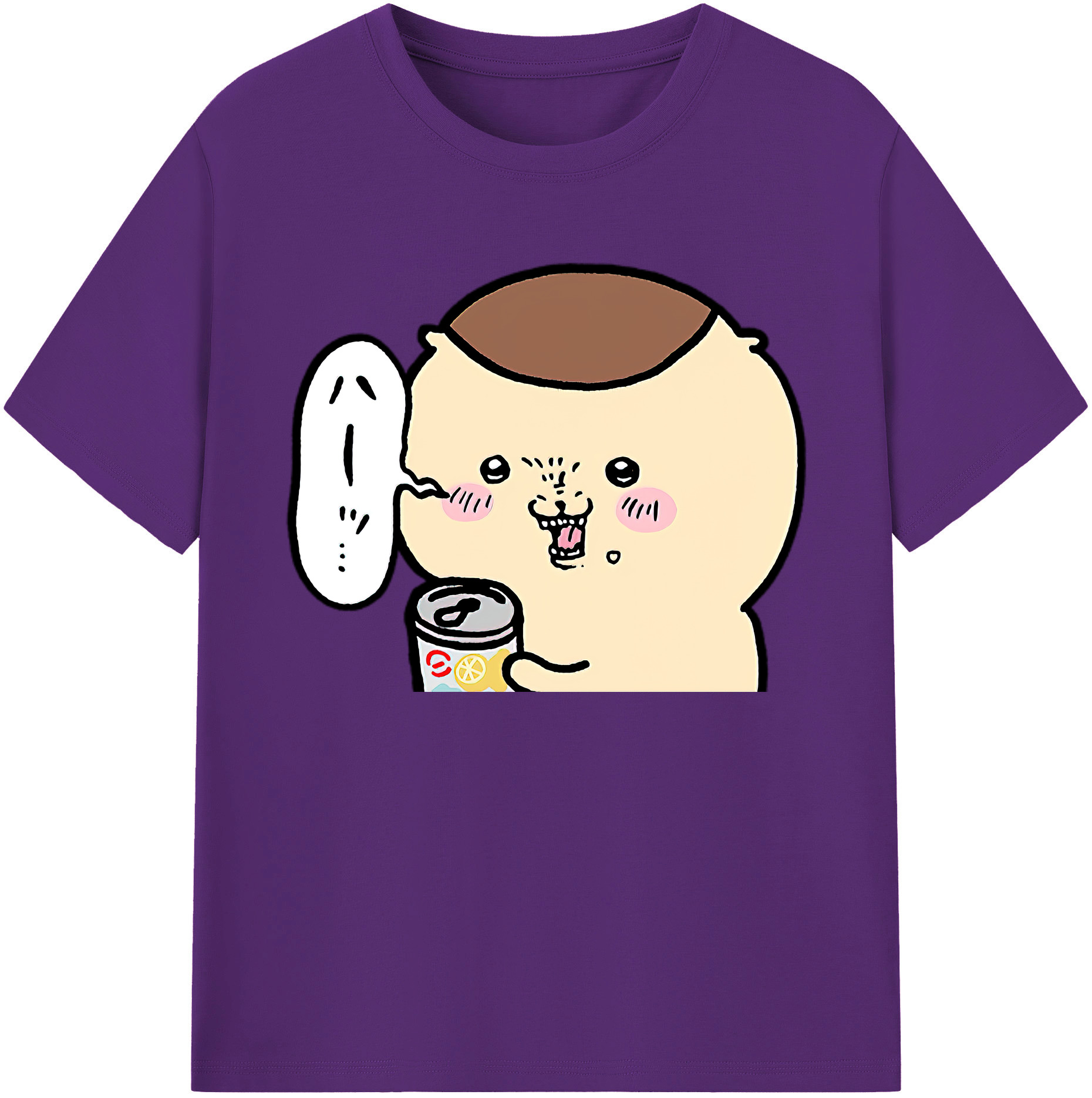 （画像用） ちいかわ くりまんじゅう Chii-kawa kuri manjū 綿100％ メンズ半袖Tシャツ｜肌触りやわらか＆通気性