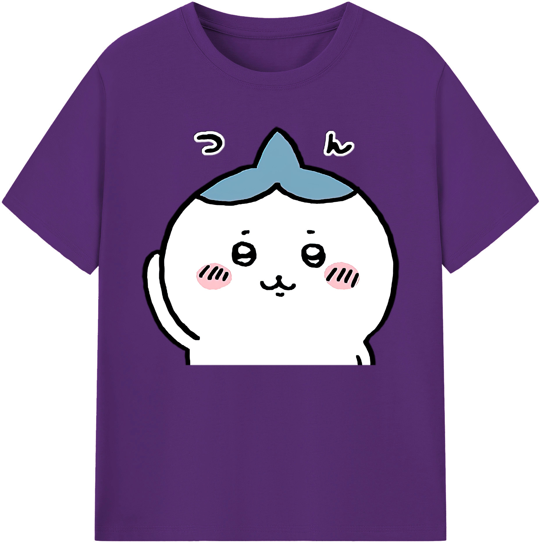 （画像用） ちいかわ ハチワレ Chii-kawa hachiware 綿100％ メンズ半袖Tシャツ｜肌触りやわらか＆通気性