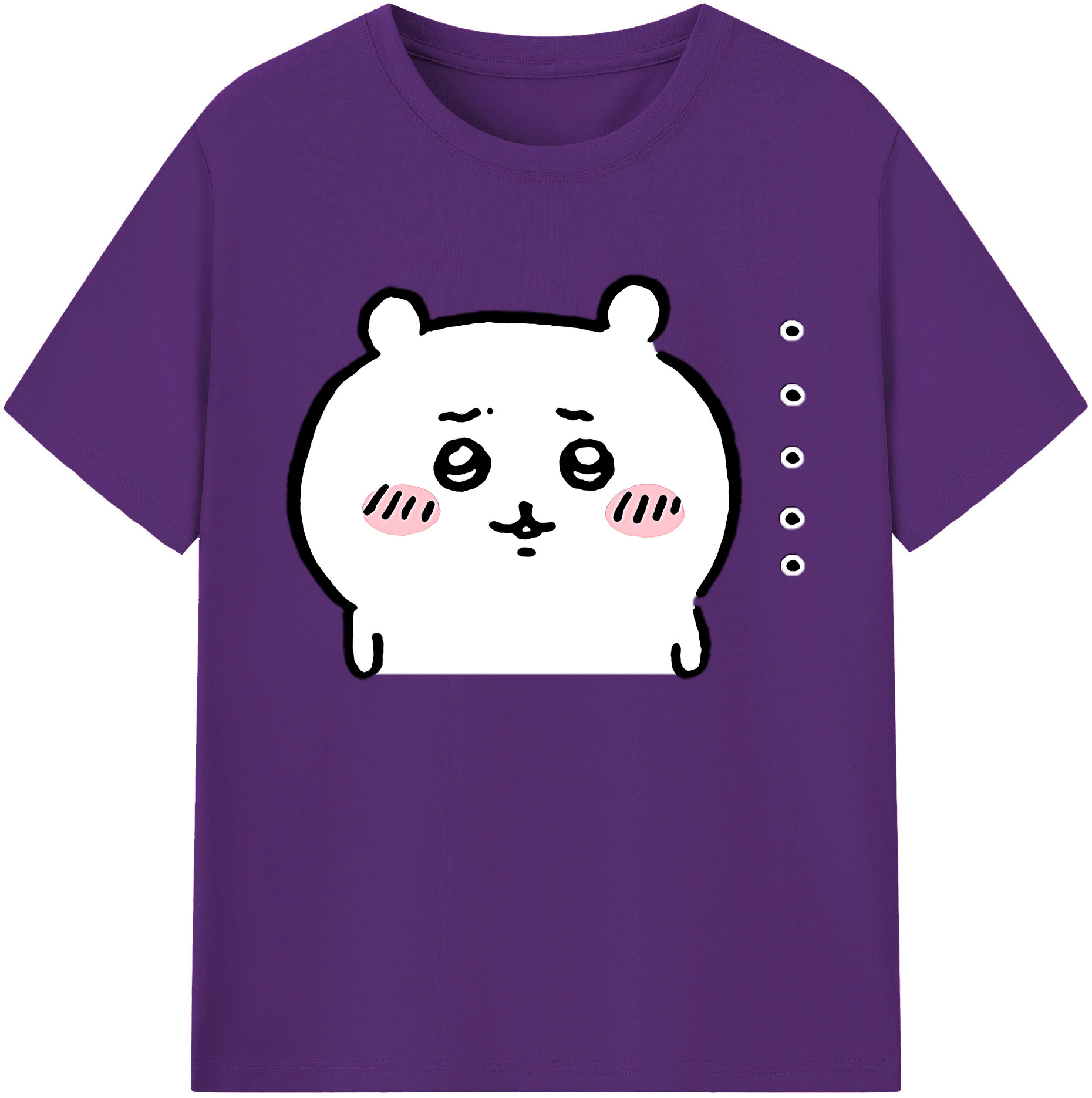 （画像用） ちいかわ ちいかわ Chii-kawa chiikawa 綿100％ メンズ半袖Tシャツ｜肌触りやわらか＆通気性
