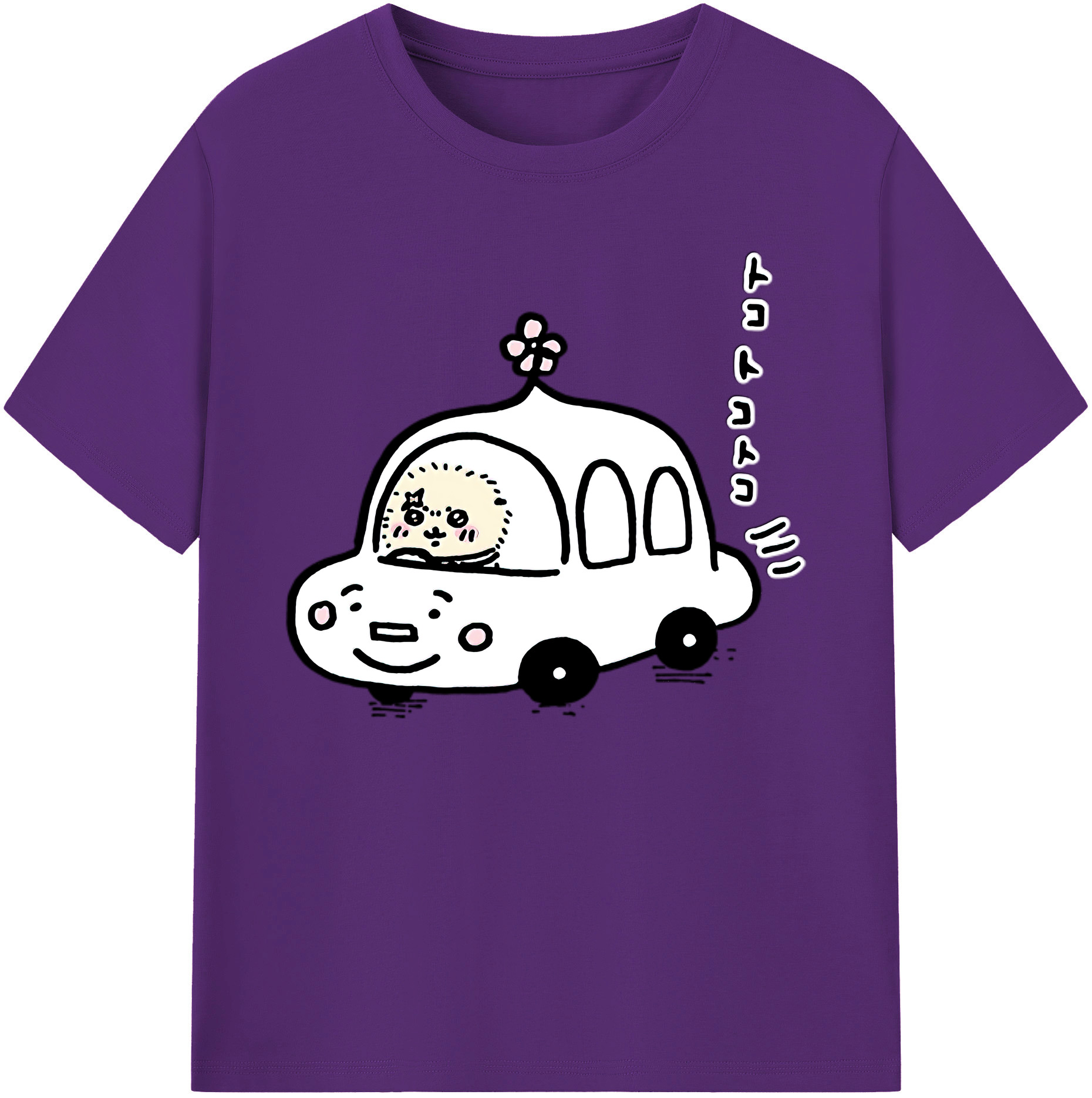 （画像用） ちいかわ ラッコ Chii-kawa Sea otter 綿100％ メンズ半袖Tシャツ｜肌触りやわらか＆通気性