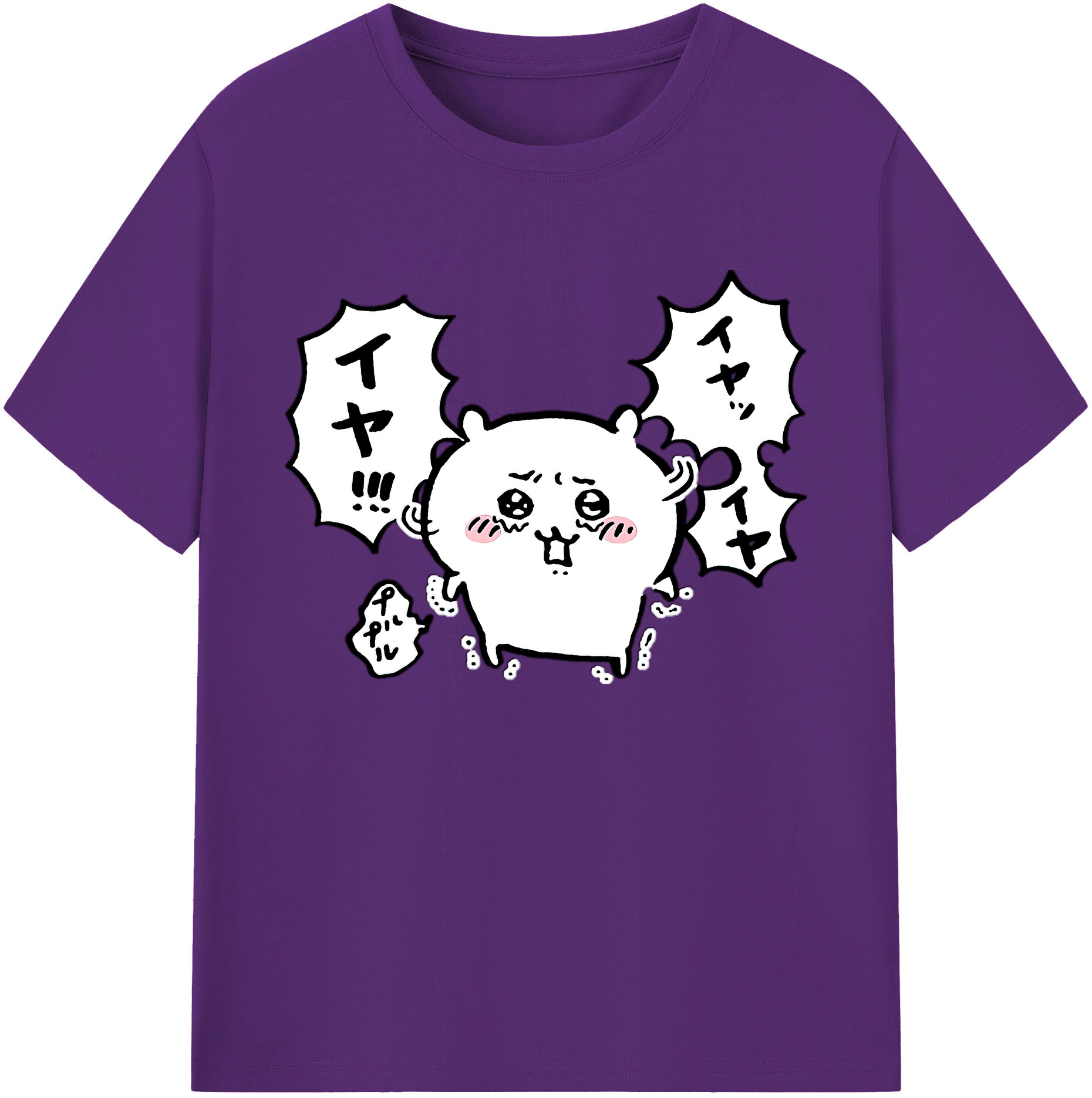 （画像用） ちいかわ ちいかわ Chii-kawa chiikawa 綿100％ メンズ半袖Tシャツ｜肌触りやわらか＆通気性