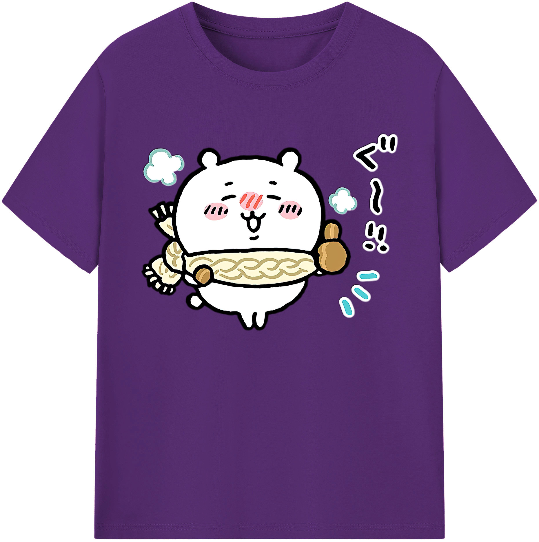 （画像用） ちいかわ ちいかわ Chii-kawa chiikawa 綿100％ メンズ半袖Tシャツ｜肌触りやわらか＆通気性