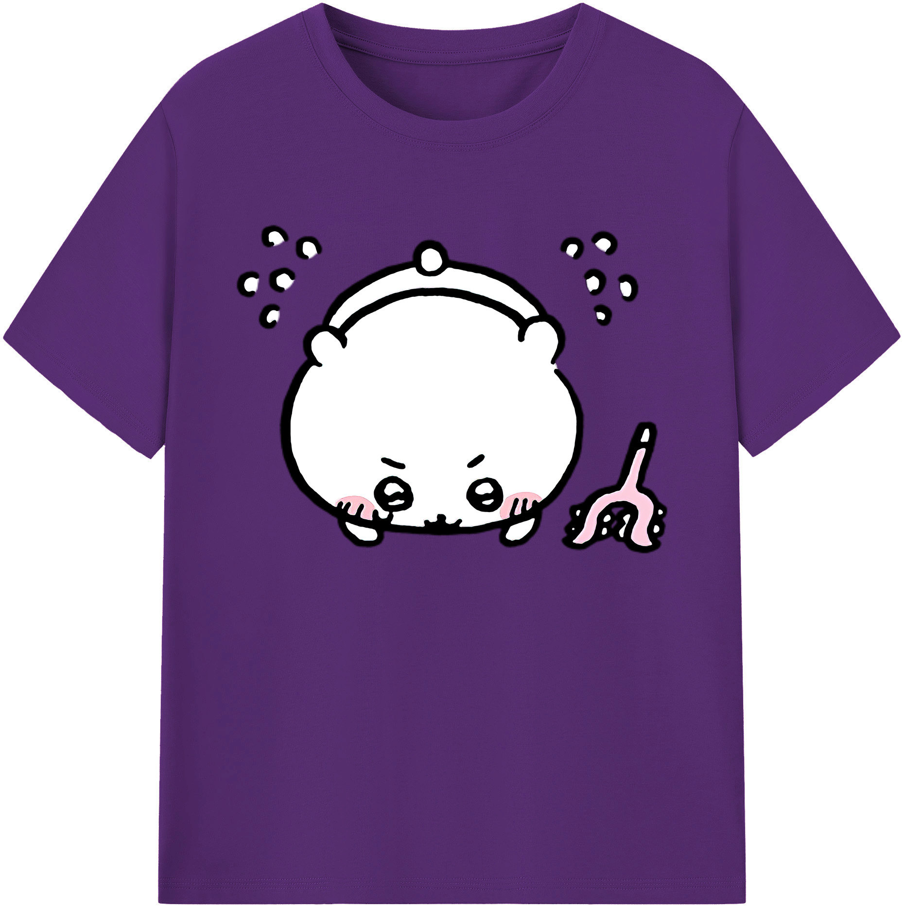 （画像用） ちいかわ ちいかわ Chii-kawa chiikawa 綿100％ メンズ半袖Tシャツ｜肌触りやわらか＆通気性