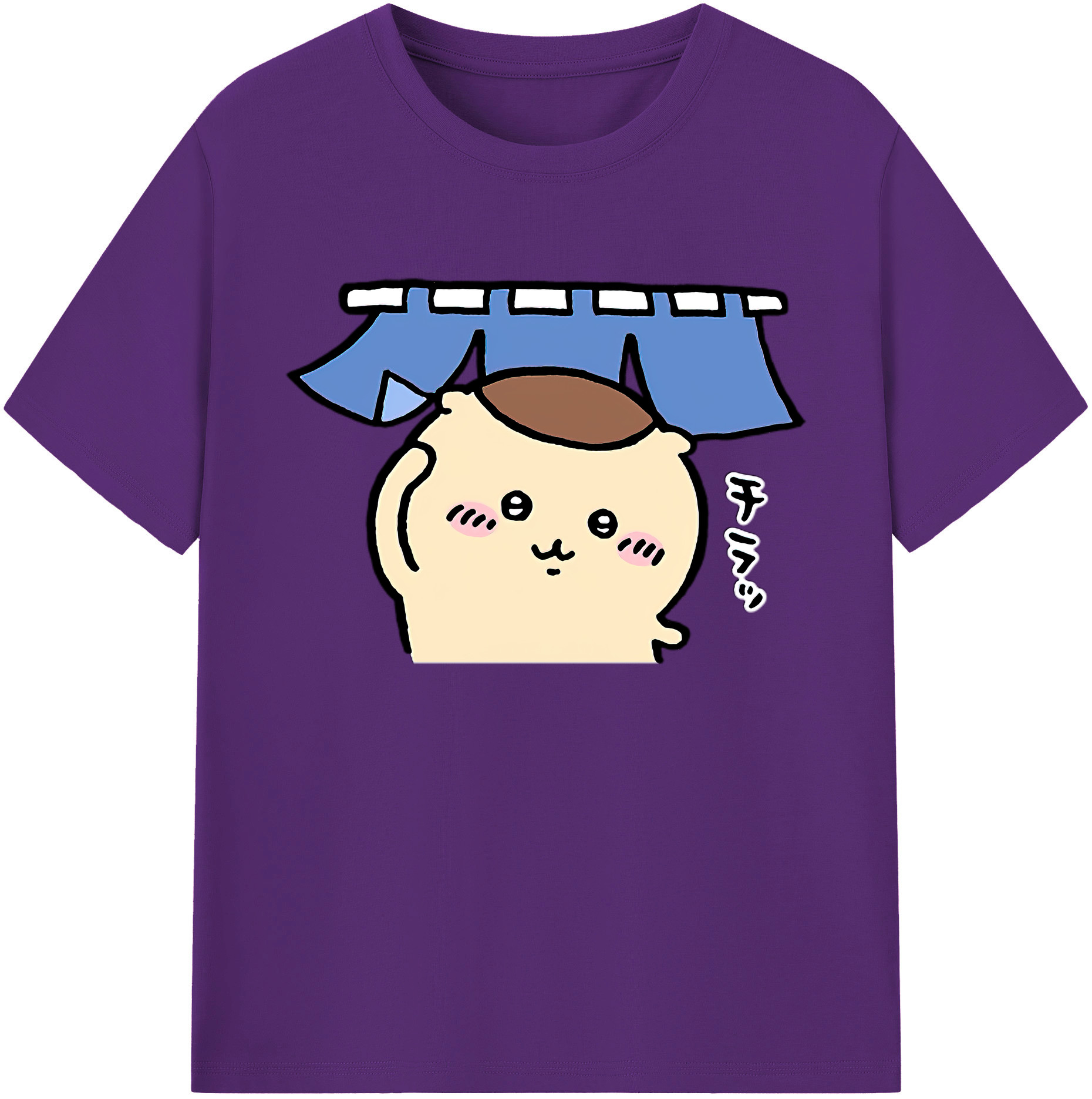 （画像用） ちいかわ くりまんじゅう Chii-kawa kuri manjū 綿100％ メンズ半袖Tシャツ｜肌触りやわらか＆通気性
