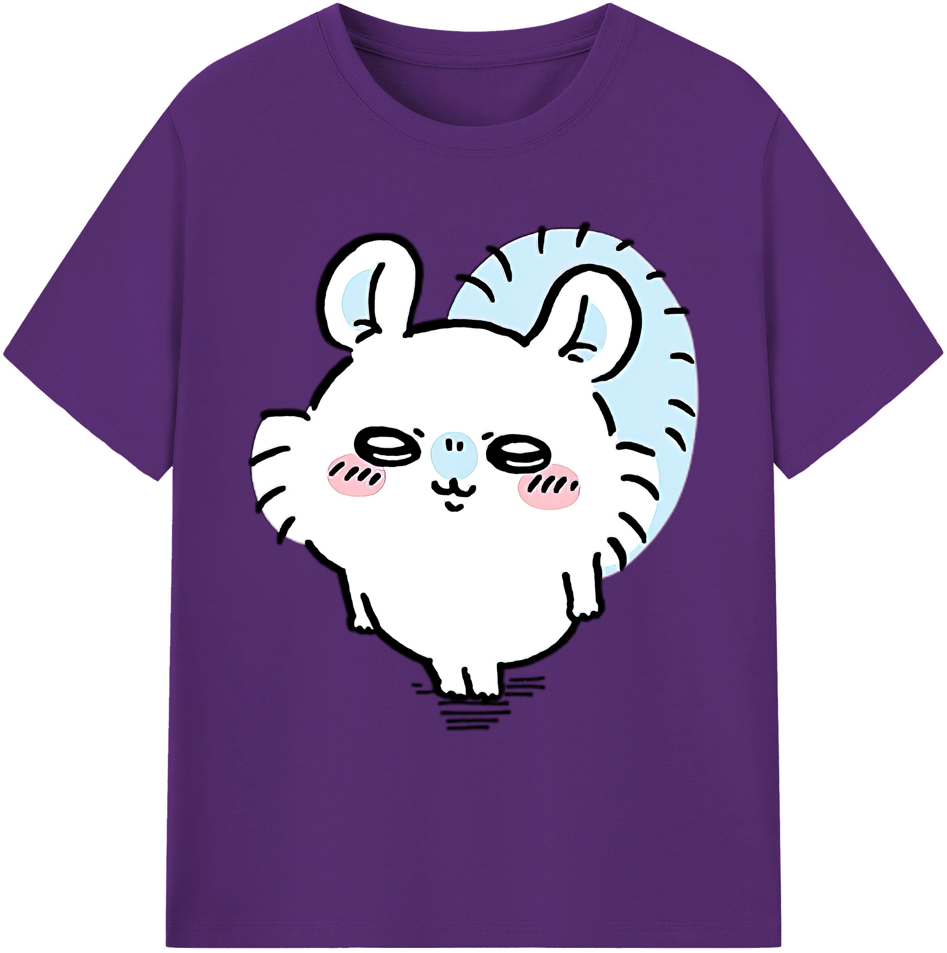 （画像用） ちいかわ モモンガ Chii-kawa Momonga 綿100％ メンズ半袖Tシャツ｜肌触りやわらか＆通気性