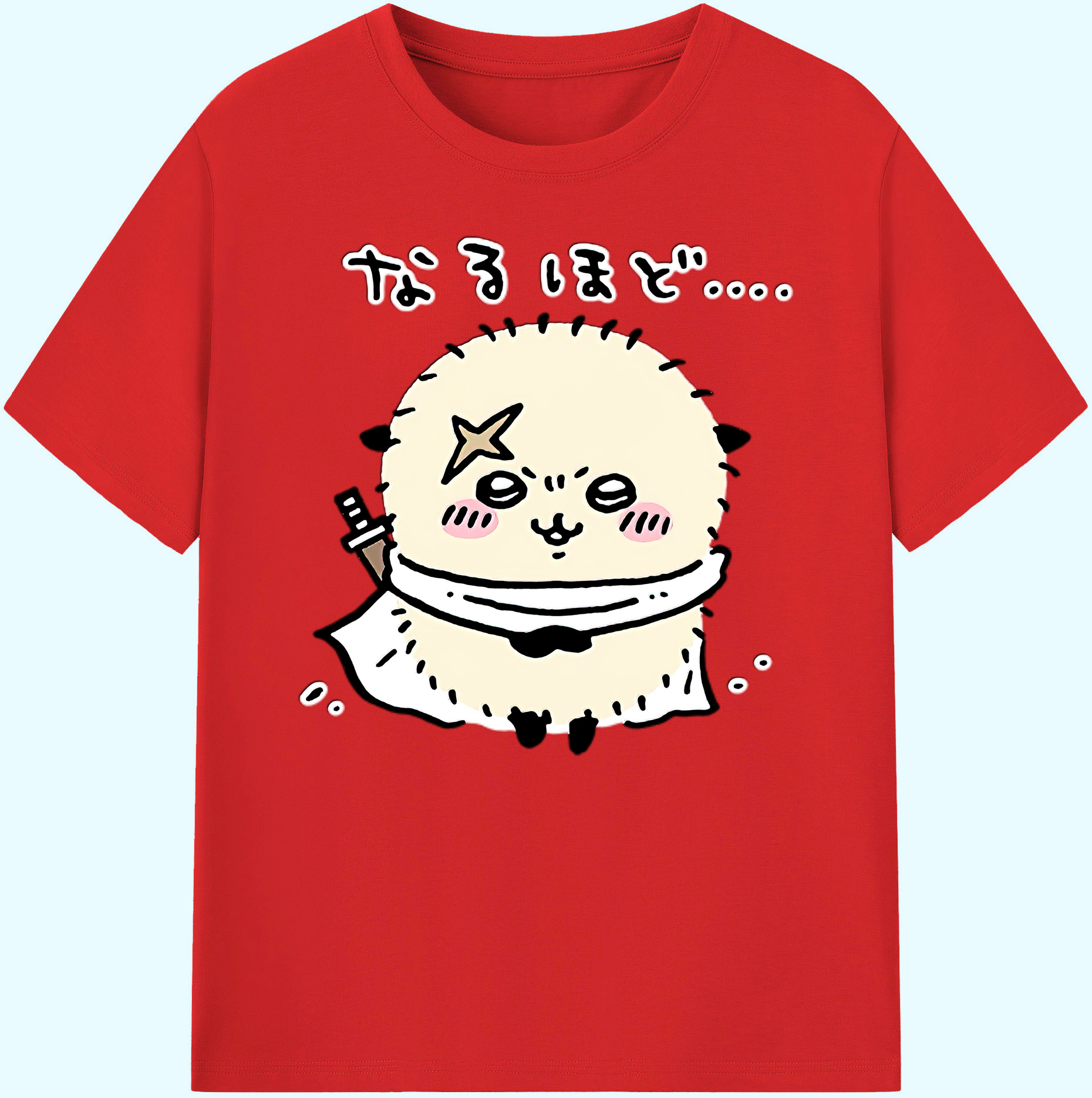 （画像用） ちいかわ ラッコ Chii-kawa Sea otter 綿100％ メンズ半袖Tシャツ｜肌触りやわらか＆通気性