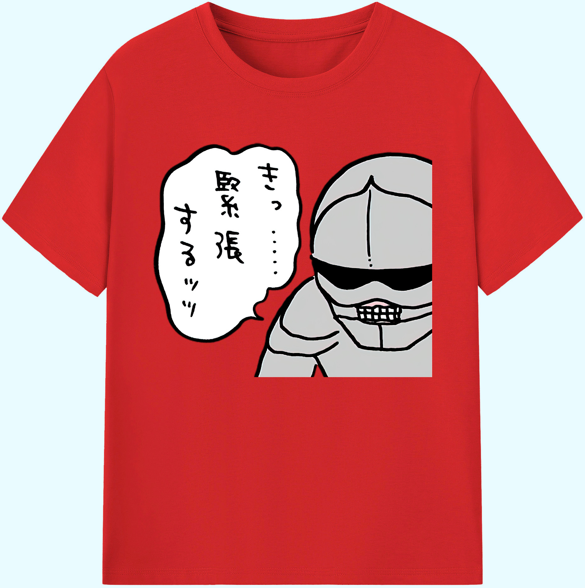 （画像用） ちいかわ 労働の鎧さん Chii-kawa Mr. Armor of Labor 綿100％ メンズ半袖Tシャツ｜肌触りやわらか＆通気性