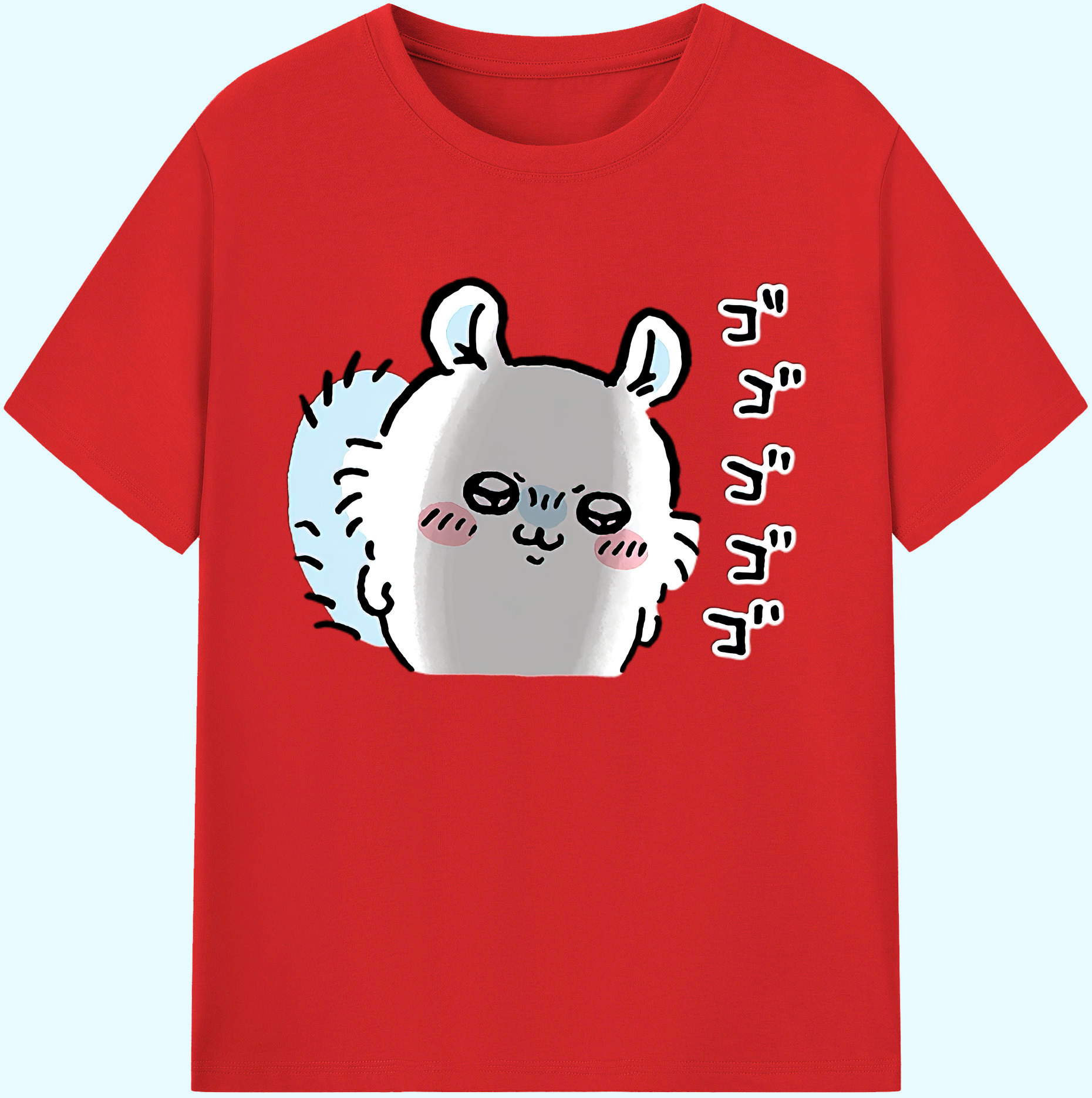 （画像用） ちいかわ モモンガ Chii-kawa Momonga 綿100％ メンズ半袖Tシャツ｜肌触りやわらか＆通気性