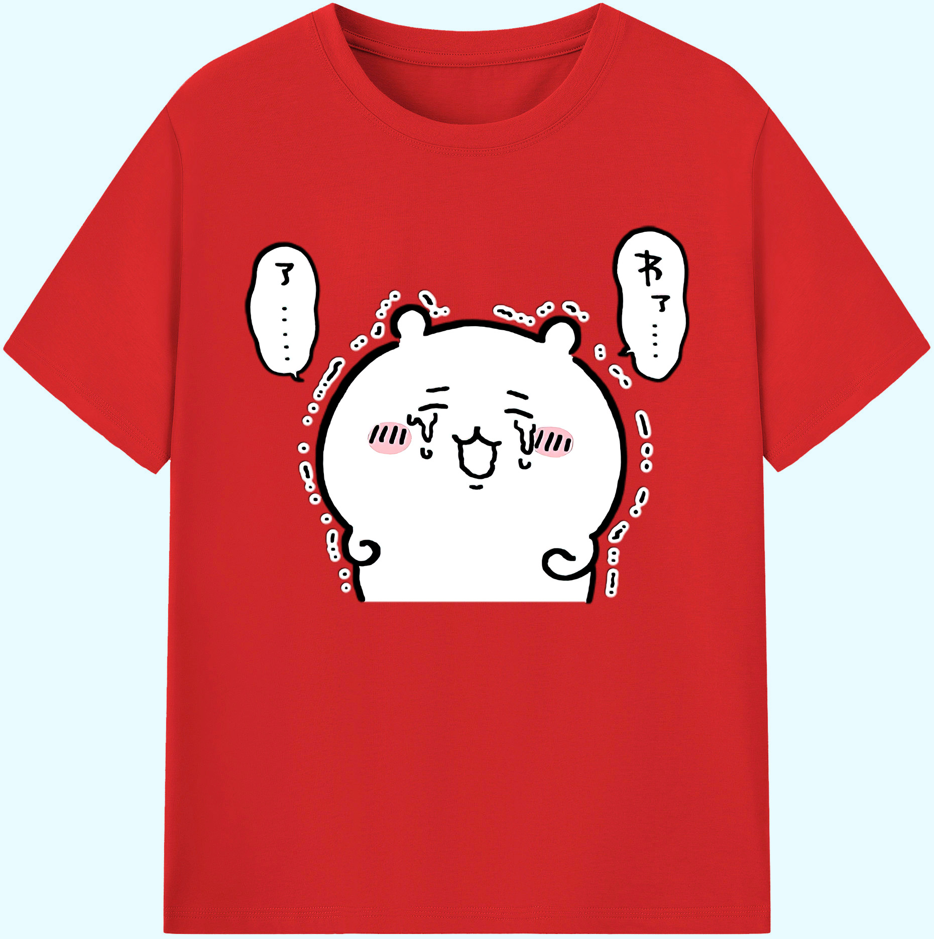 （画像用） ちいかわ ちいかわ Chii-kawa chiikawa 綿100％ メンズ半袖Tシャツ｜肌触りやわらか＆通気性