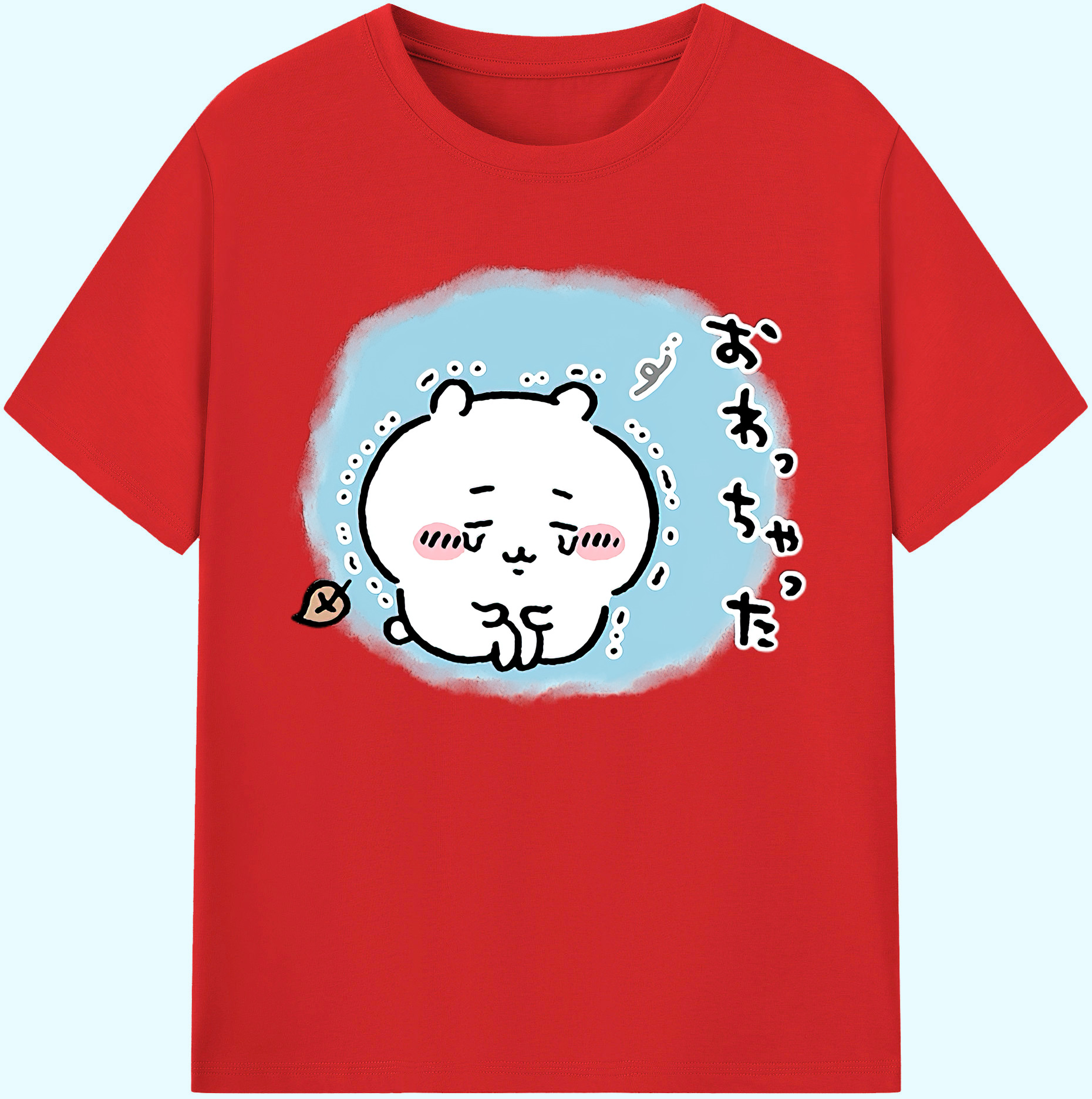 （画像用） ちいかわ ちいかわ Chii-kawa chiikawa 綿100％ メンズ半袖Tシャツ｜肌触りやわらか＆通気性
