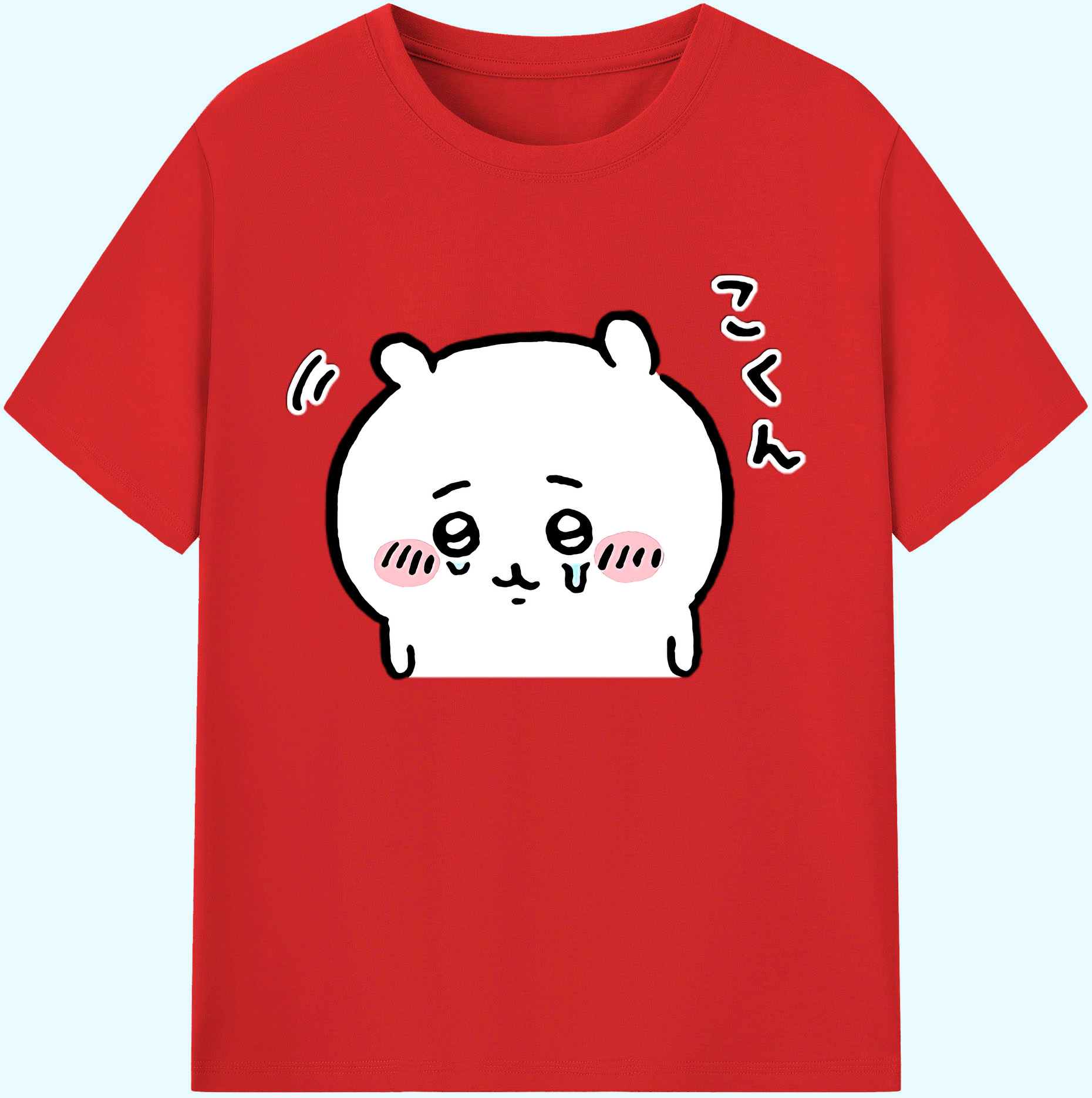 （画像用） ちいかわ ちいかわ Chii-kawa chiikawa 綿100％ メンズ半袖Tシャツ｜肌触りやわらか＆通気性