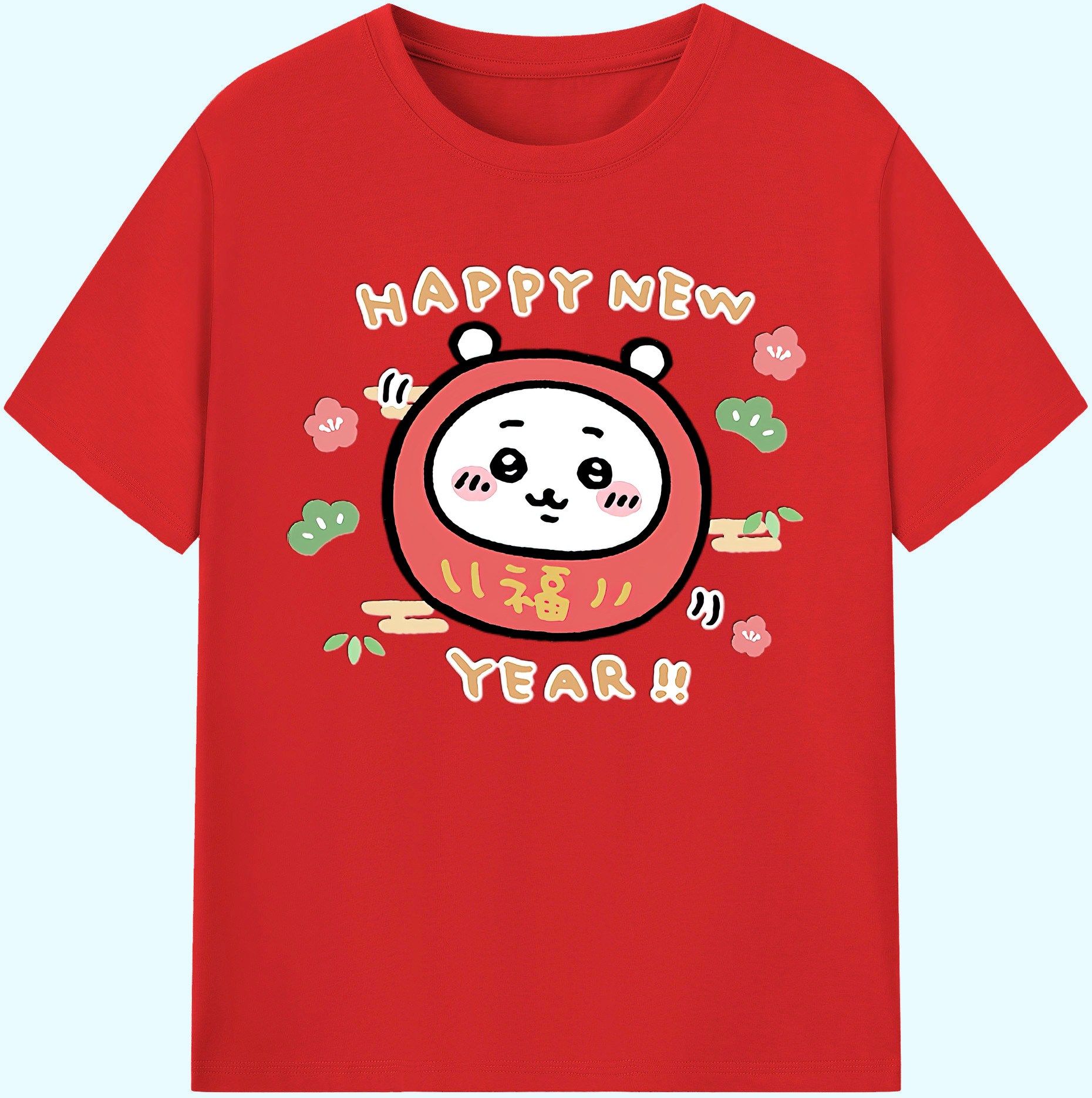 （画像用） ちいかわ ちいかわ Chii-kawa chiikawa 綿100％ メンズ半袖Tシャツ｜肌触りやわらか＆通気性