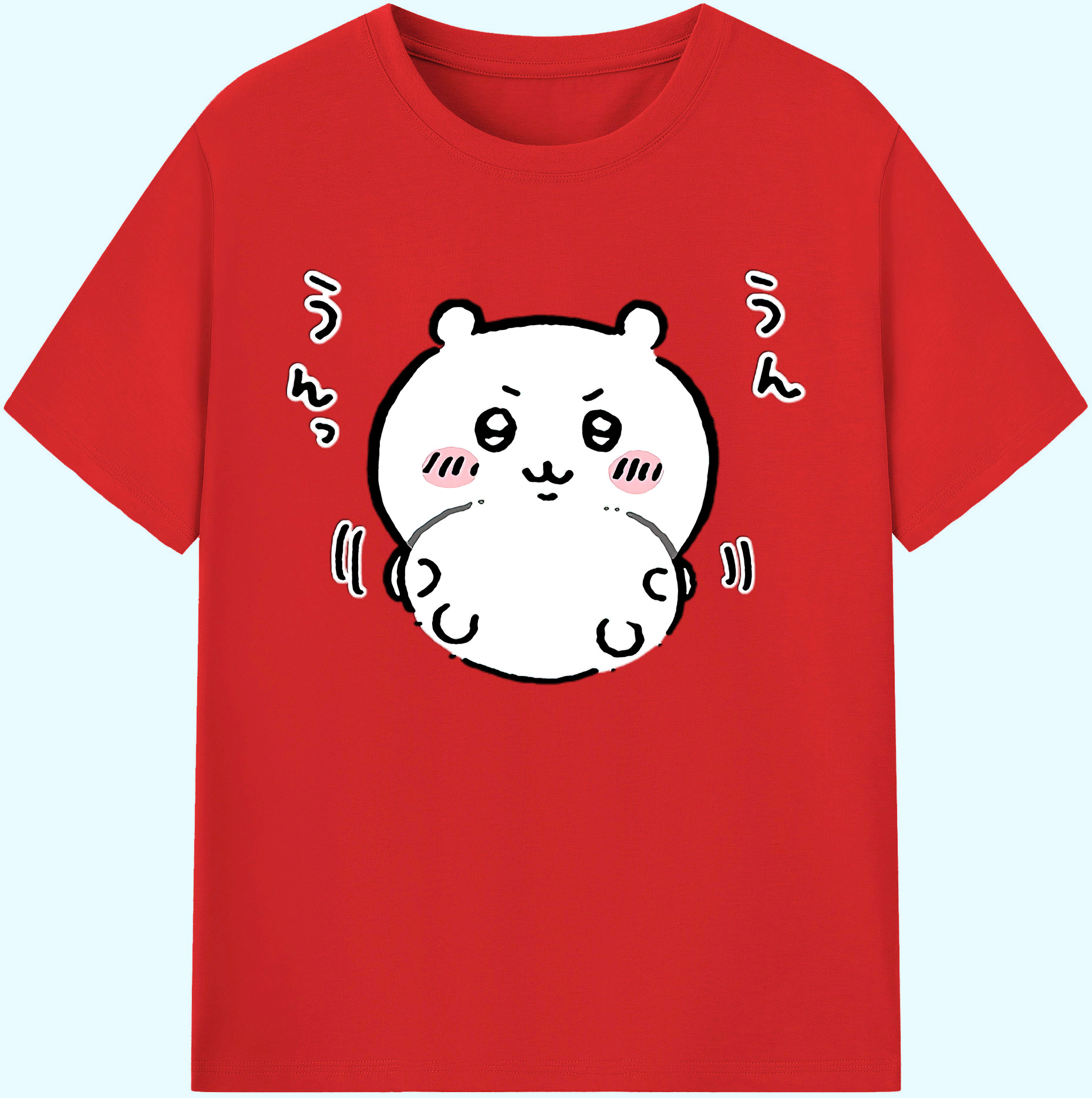 （画像用） ちいかわ ちいかわ Chii-kawa chiikawa 綿100％ メンズ半袖Tシャツ｜肌触りやわらか＆通気性