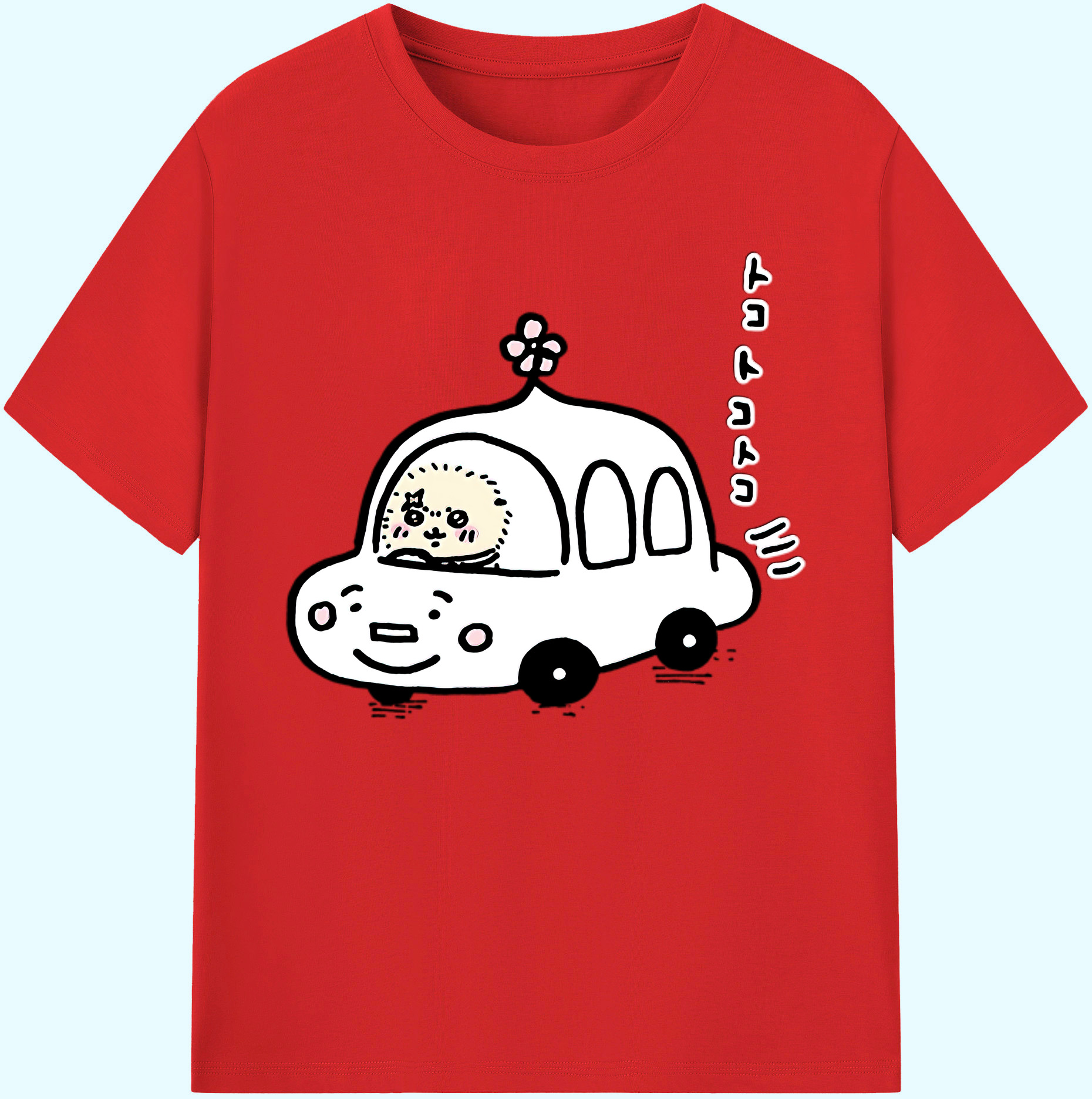 （画像用） ちいかわ ラッコ Chii-kawa Sea otter 綿100％ メンズ半袖Tシャツ｜肌触りやわらか＆通気性