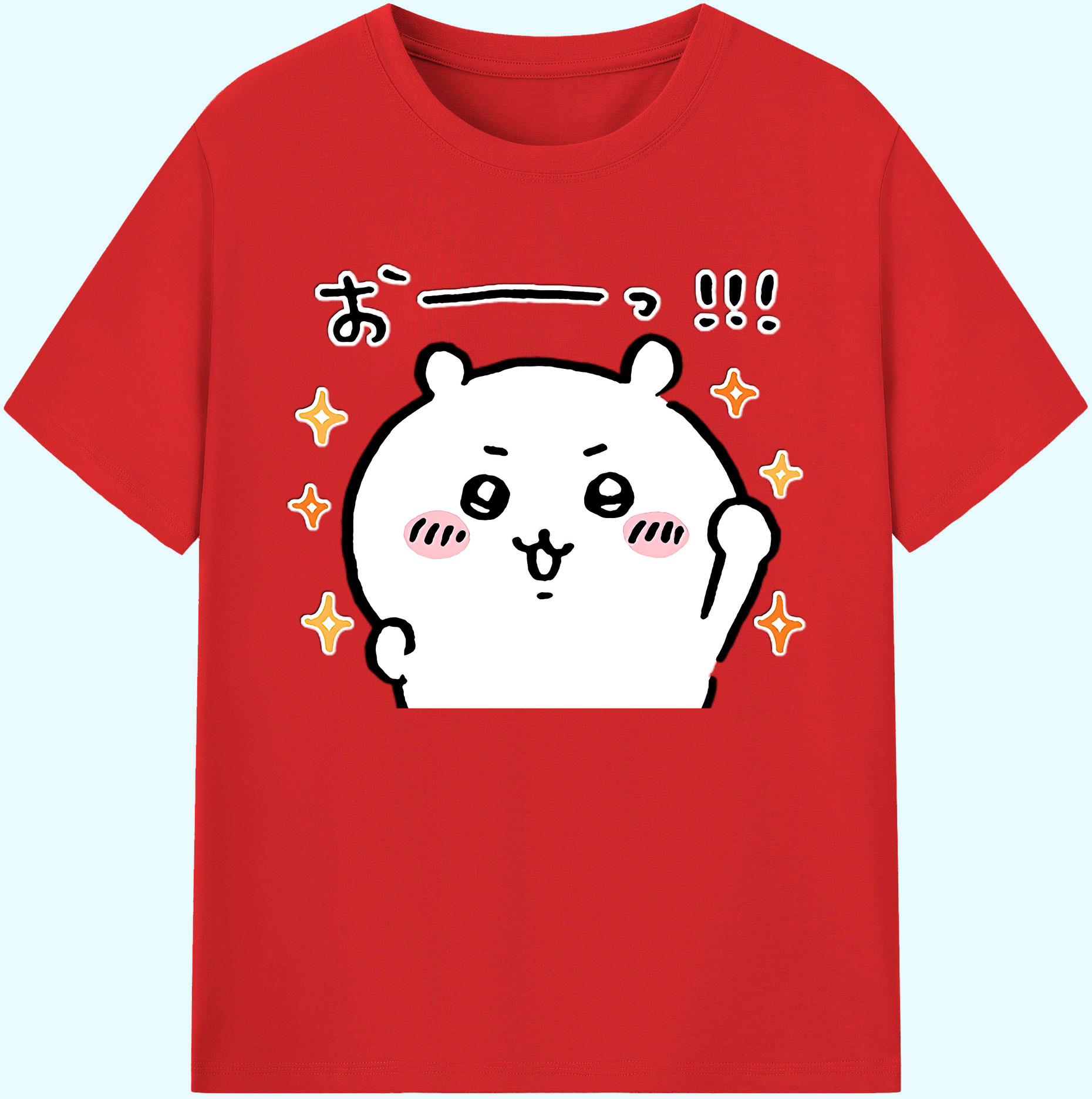 （画像用） ちいかわ ちいかわ Chii-kawa chiikawa 綿100％ メンズ半袖Tシャツ｜肌触りやわらか＆通気性