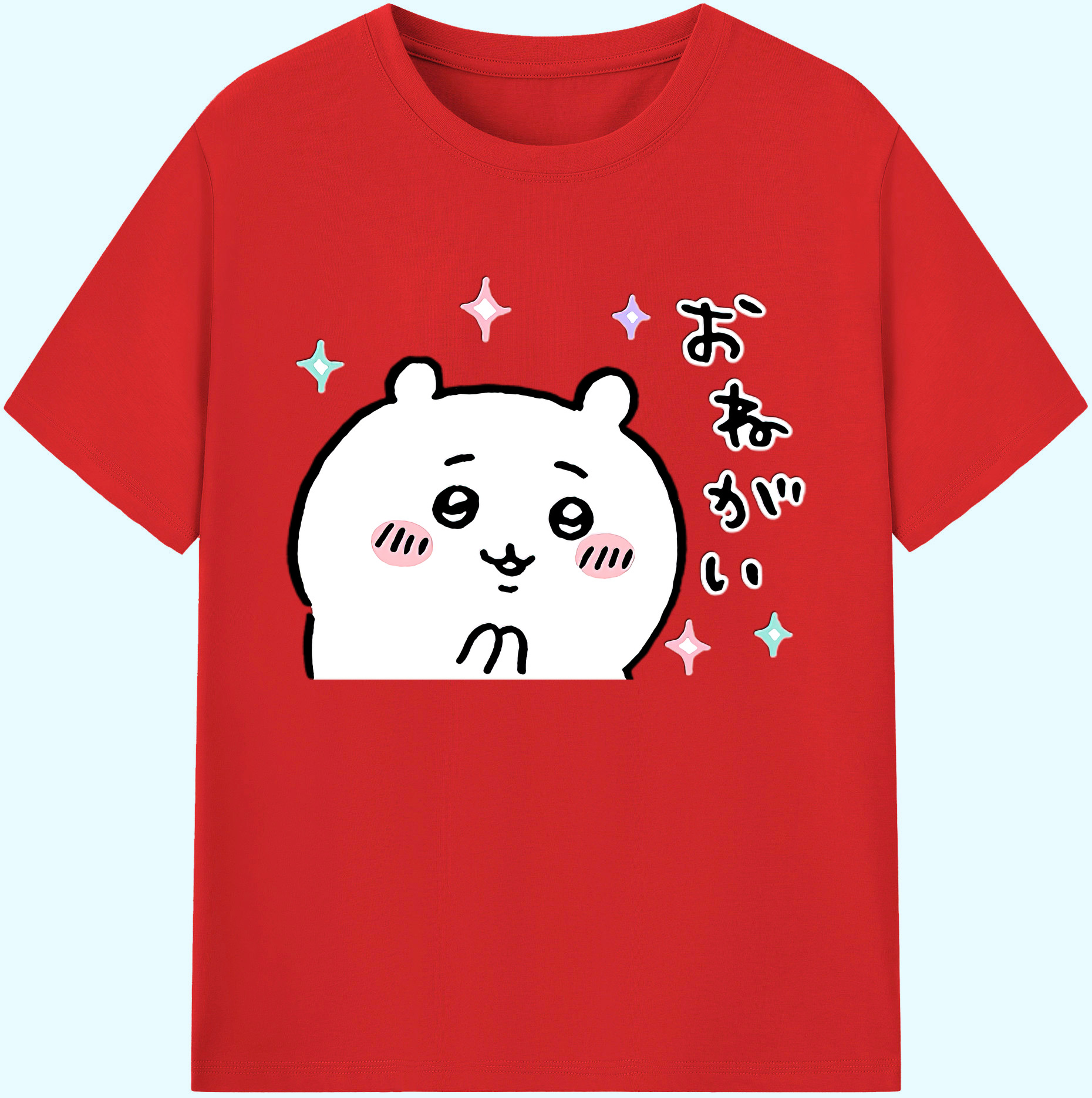 （画像用） ちいかわ ちいかわ Chii-kawa chiikawa 綿100％ メンズ半袖Tシャツ｜肌触りやわらか＆通気性