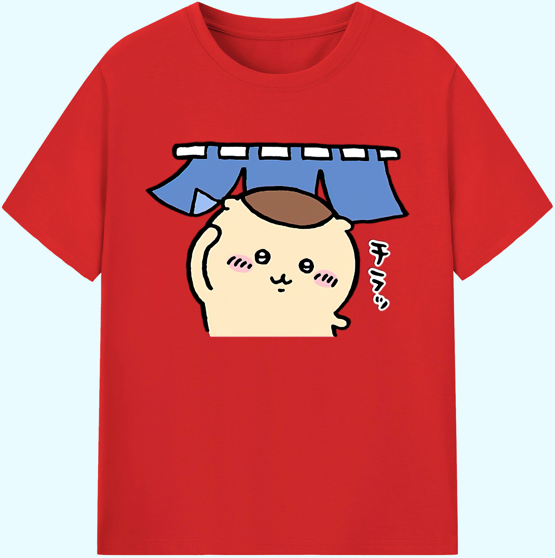 （画像用） ちいかわ くりまんじゅう Chii-kawa kuri manjū 綿100％ メンズ半袖Tシャツ｜肌触りやわらか＆通気性