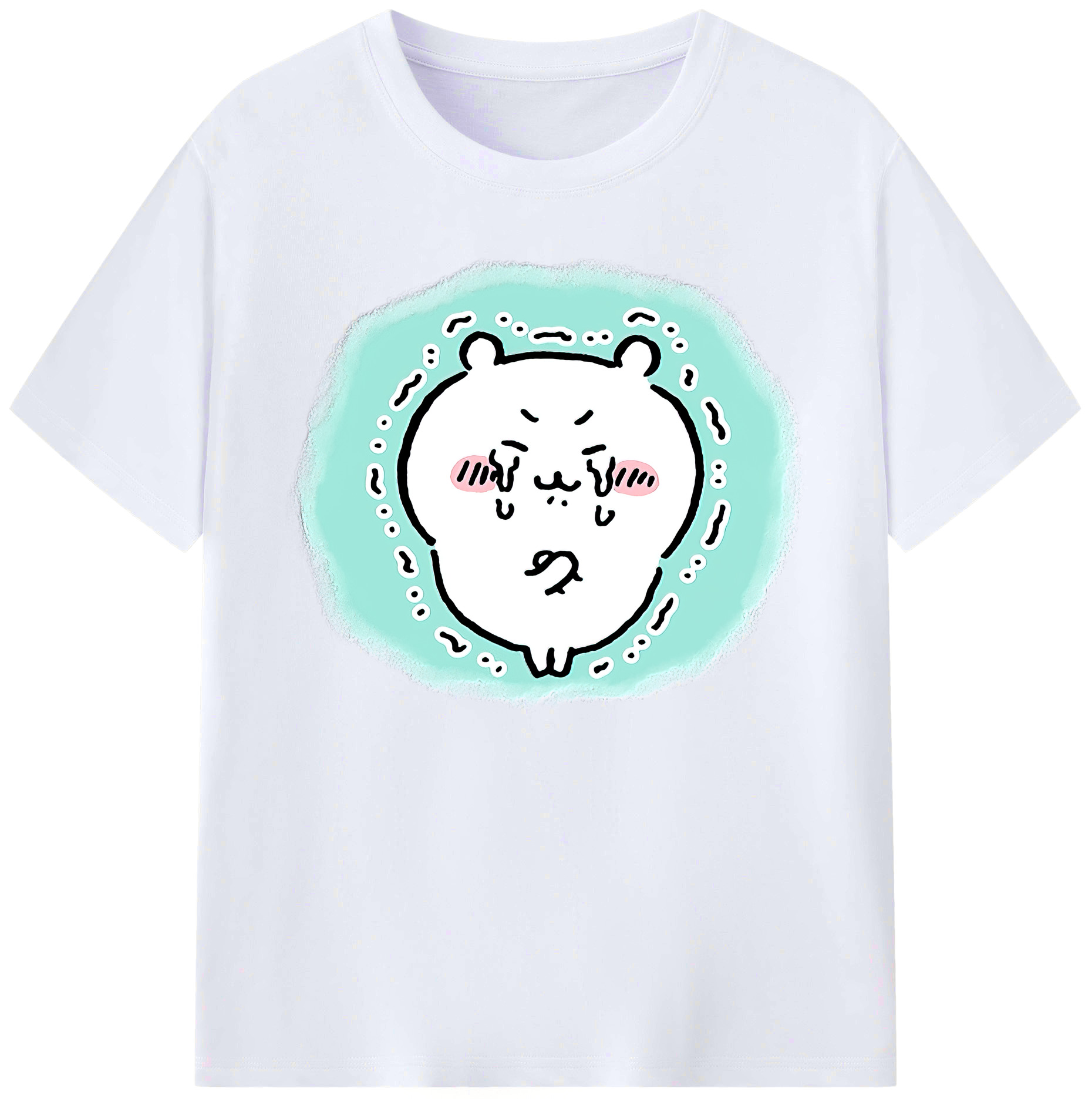 （画像用） ちいかわ ちいかわ Chii-kawa chiikawa 綿100％ メンズ半袖Tシャツ｜肌触りやわらか＆通気性