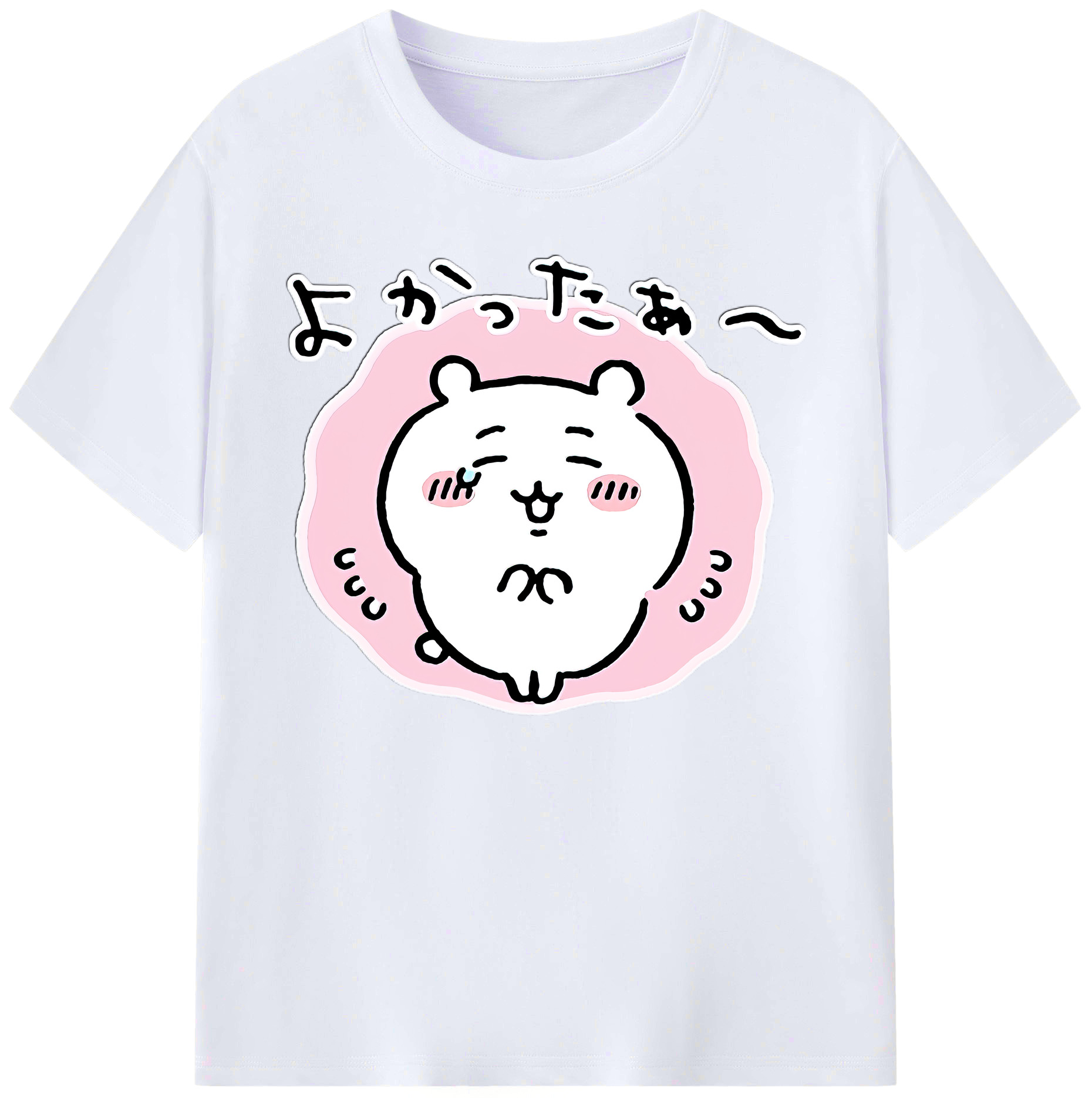 （画像用） ちいかわ ちいかわ Chii-kawa chiikawa 綿100％ メンズ半袖Tシャツ｜肌触りやわらか＆通気性