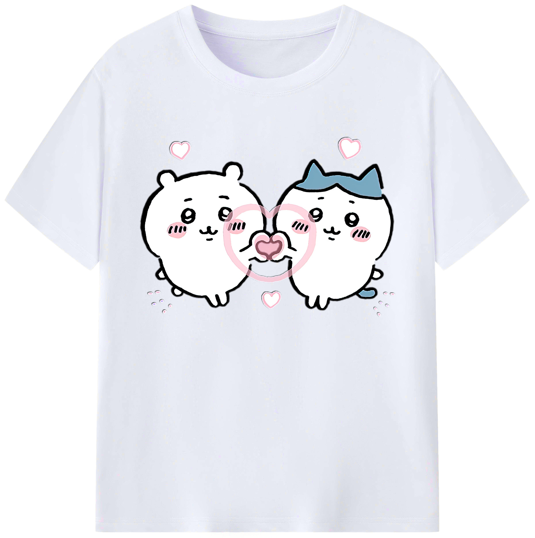 （画像用） ちいかわ ちいかわ Chii-kawa chiikawa 綿100％ メンズ半袖Tシャツ｜肌触りやわらか＆通気性